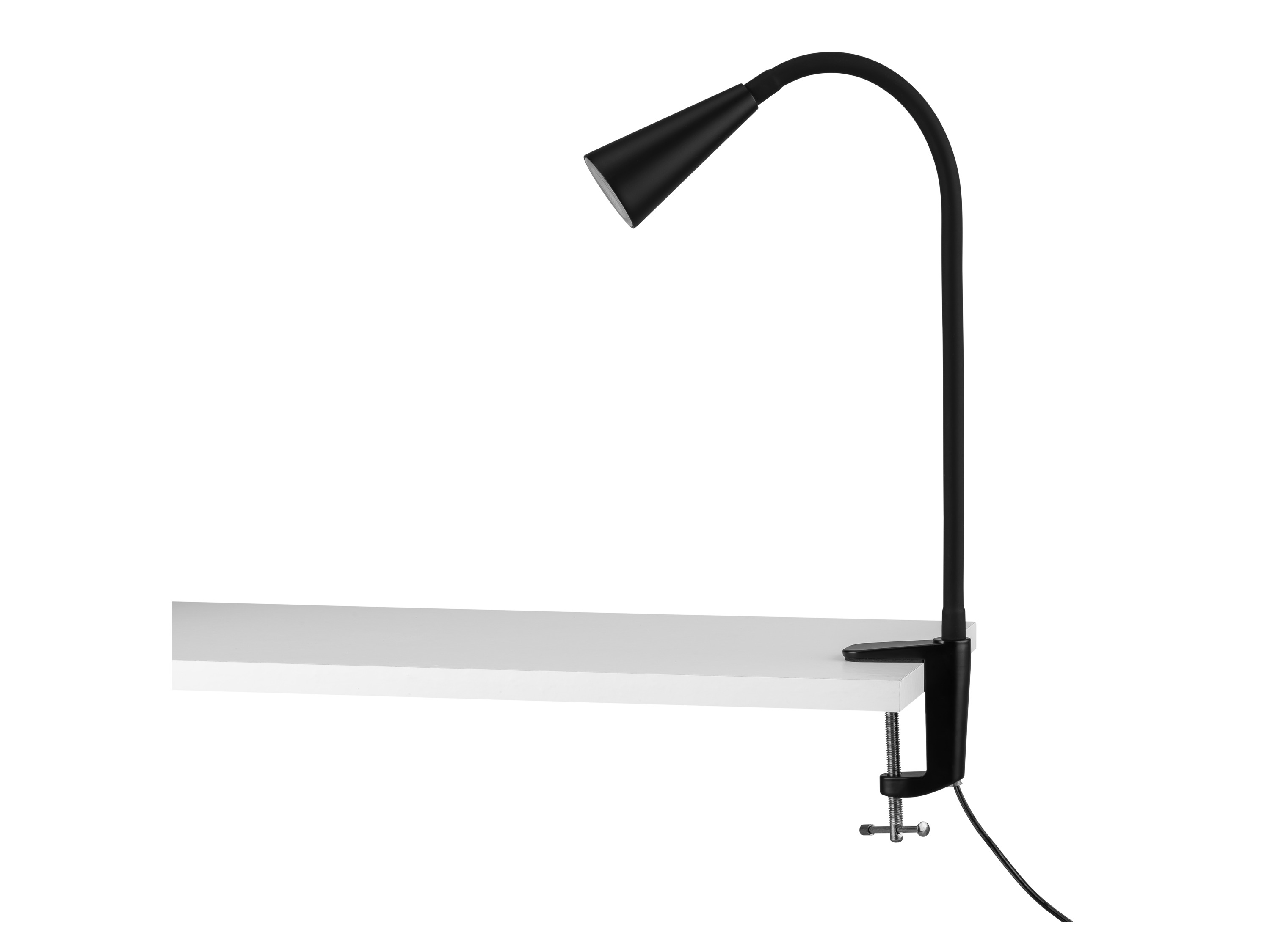 LIVARNO home LED-klemlamp met flexibele arm (Klem spotlight, Zwart)