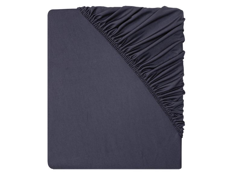 LIVARNO home Jersey hoeslaken 180-200 x 200 cm (Donkerblauw)