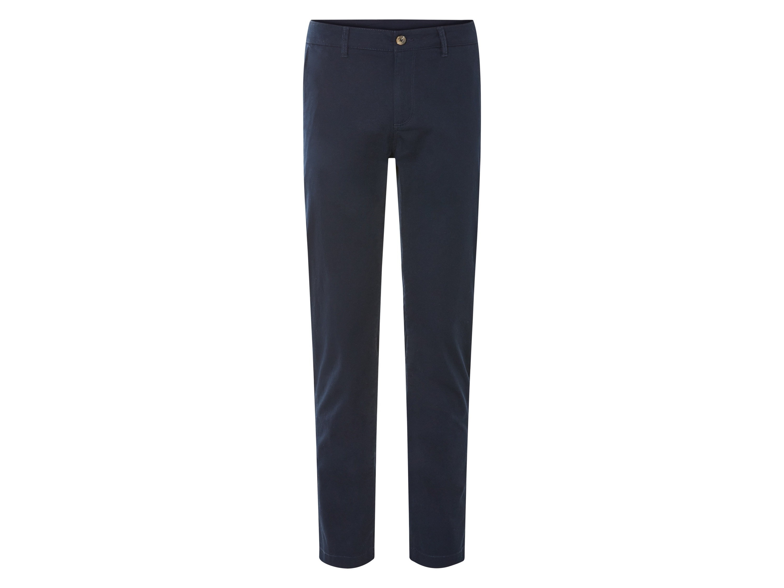 LIVERGY Heren chino (56, Marineblauw)