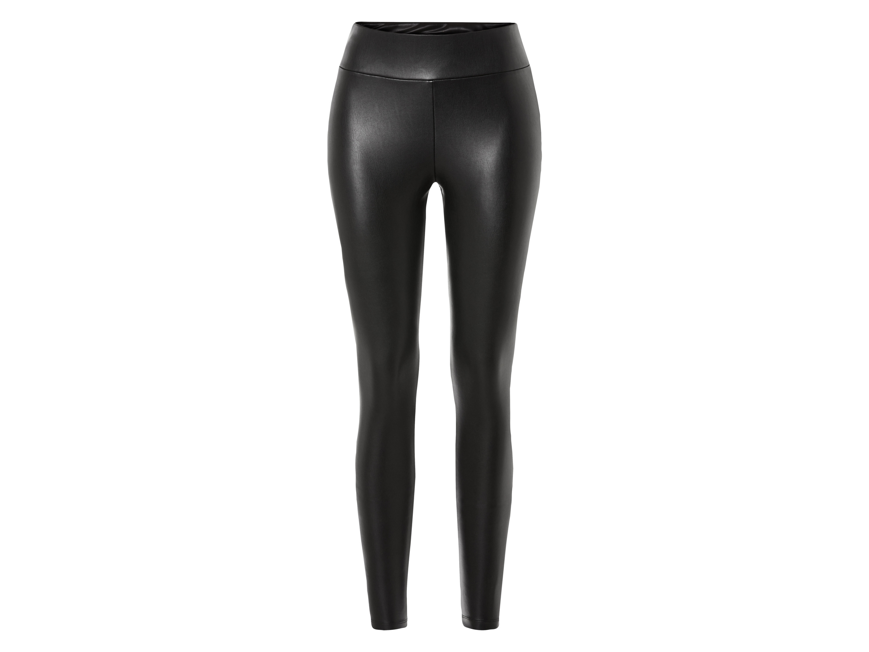 esmara Lederlook leggings/broek (Zwart legging, 40)