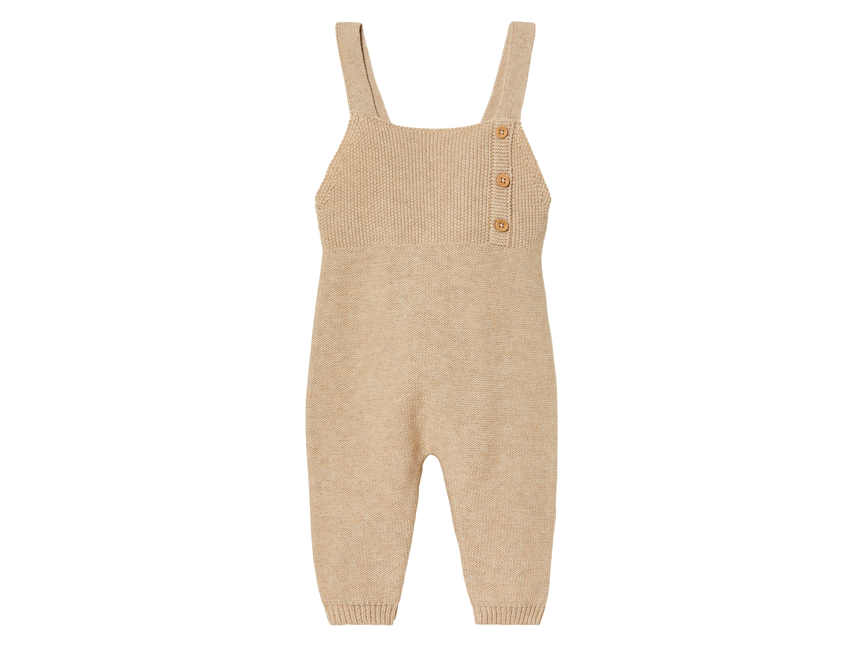 lupilu Gebreide baby tuinbroek (50/56, Beige)