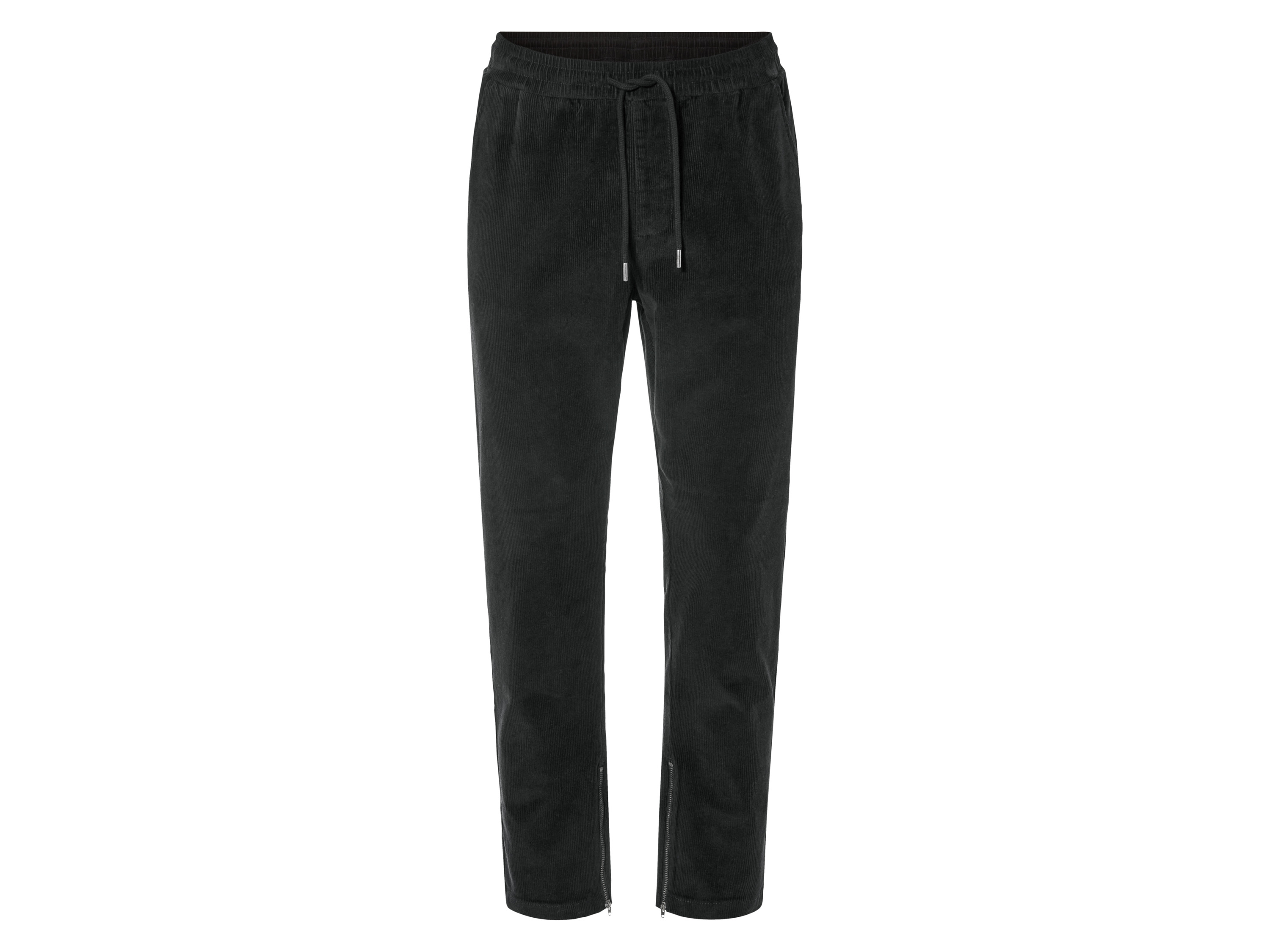 LIVERGY Corduroy heren broek (S (44-46), Zwart)