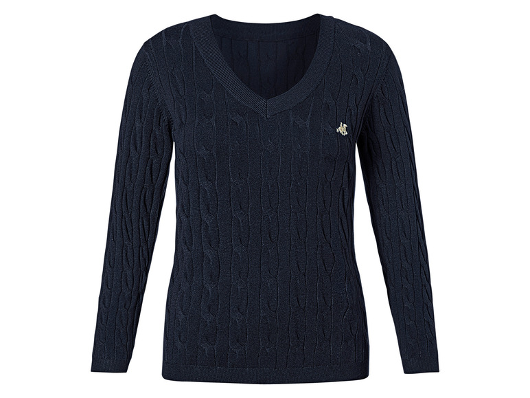 esmara Dames gebreide pullover (XS (32/34), Marineblauw)