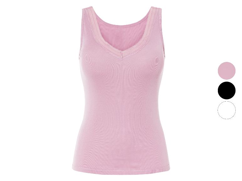 Ga naar volledige schermweergave: esmara® Dames top met kant - afbeelding 1