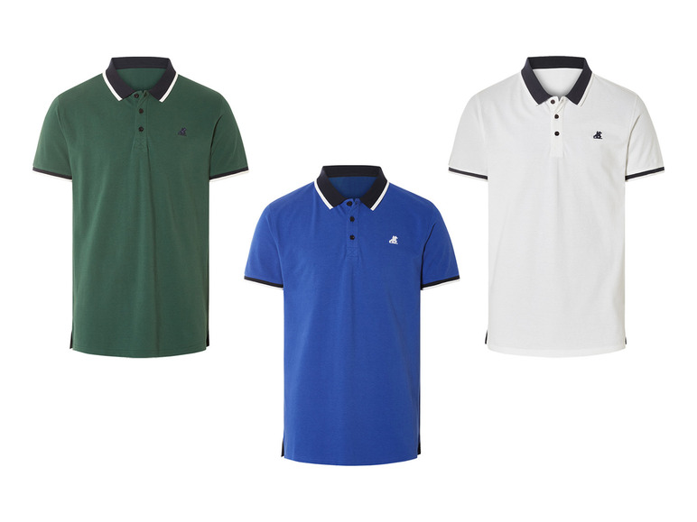 Ga naar volledige schermweergave: LIVERGY® Heren polo - afbeelding 1