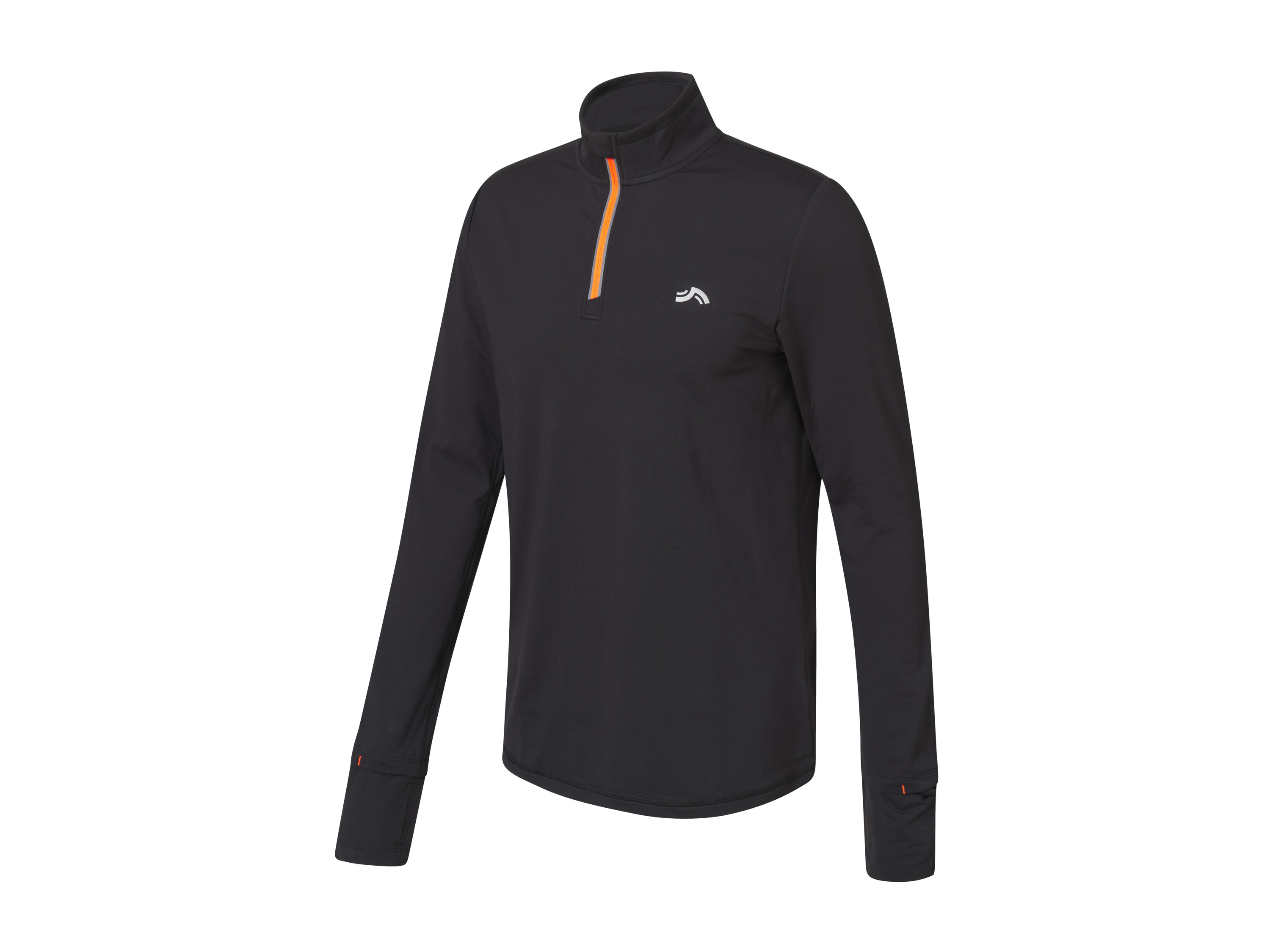 CRIVIT Heren sportshirt met smartwatch opening (M (48/50), Zwart)