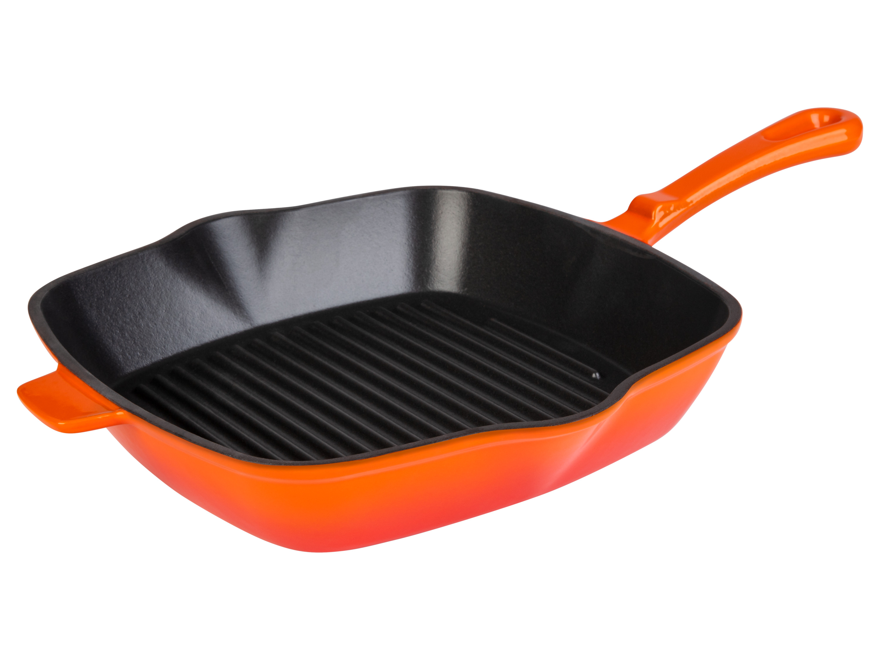 LIVARNO home Gietijzeren grillpan (Oranje)