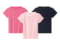 Navy/roze gestreept