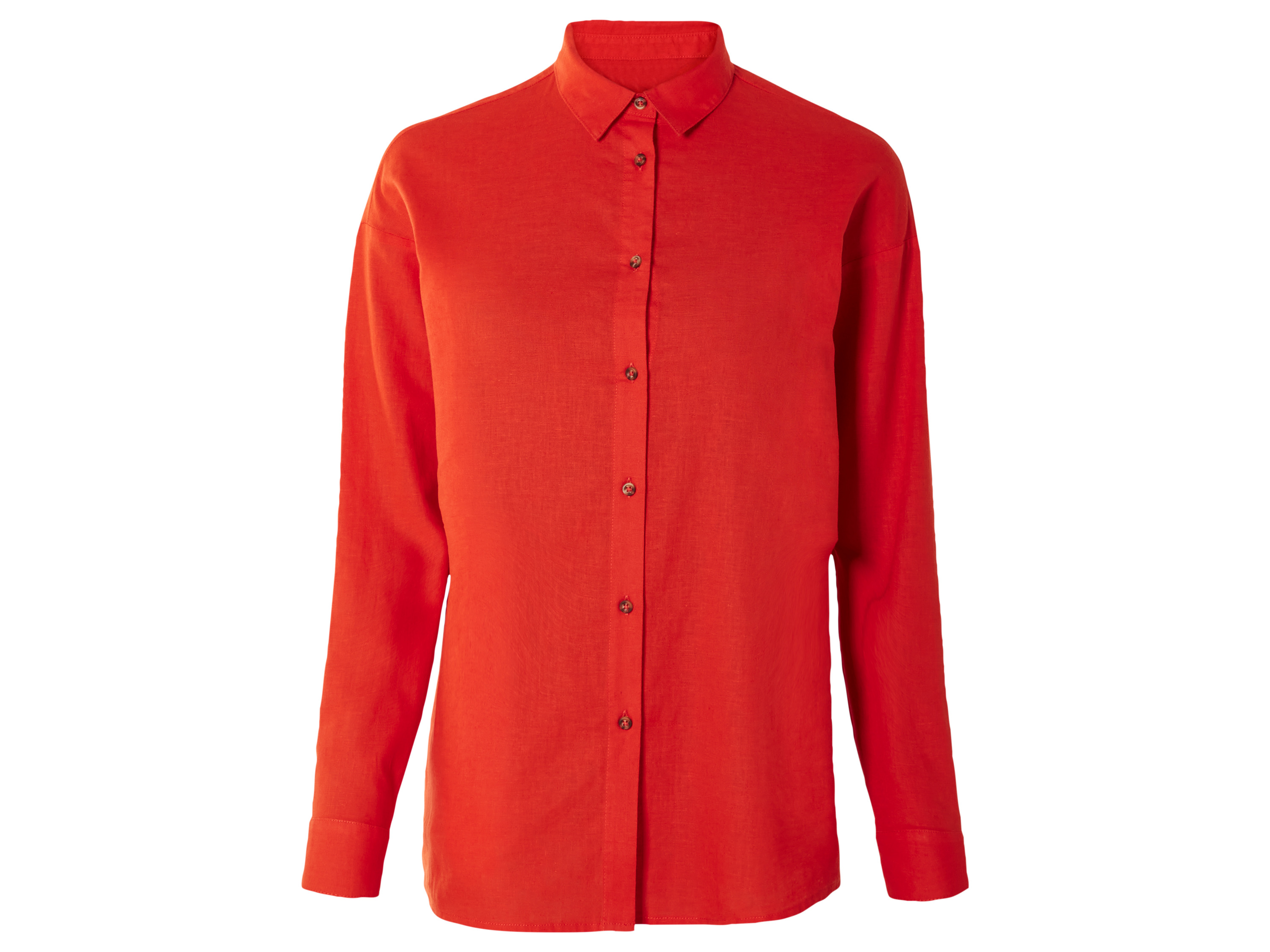 esmara Dames linnen blouse (46, Rood)