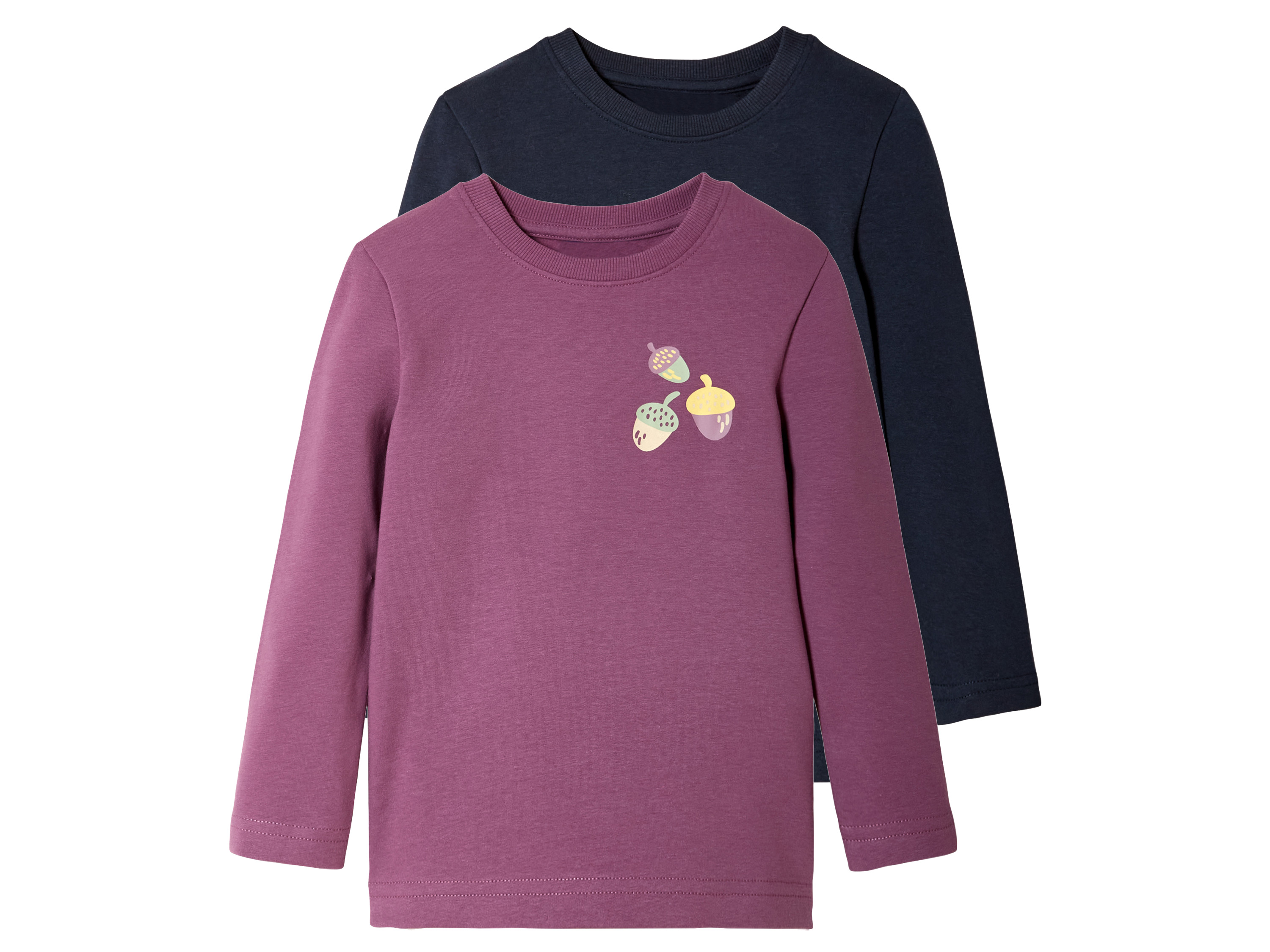 lupilu 2 baby thermoshirts (86/92, Roze/blauw)