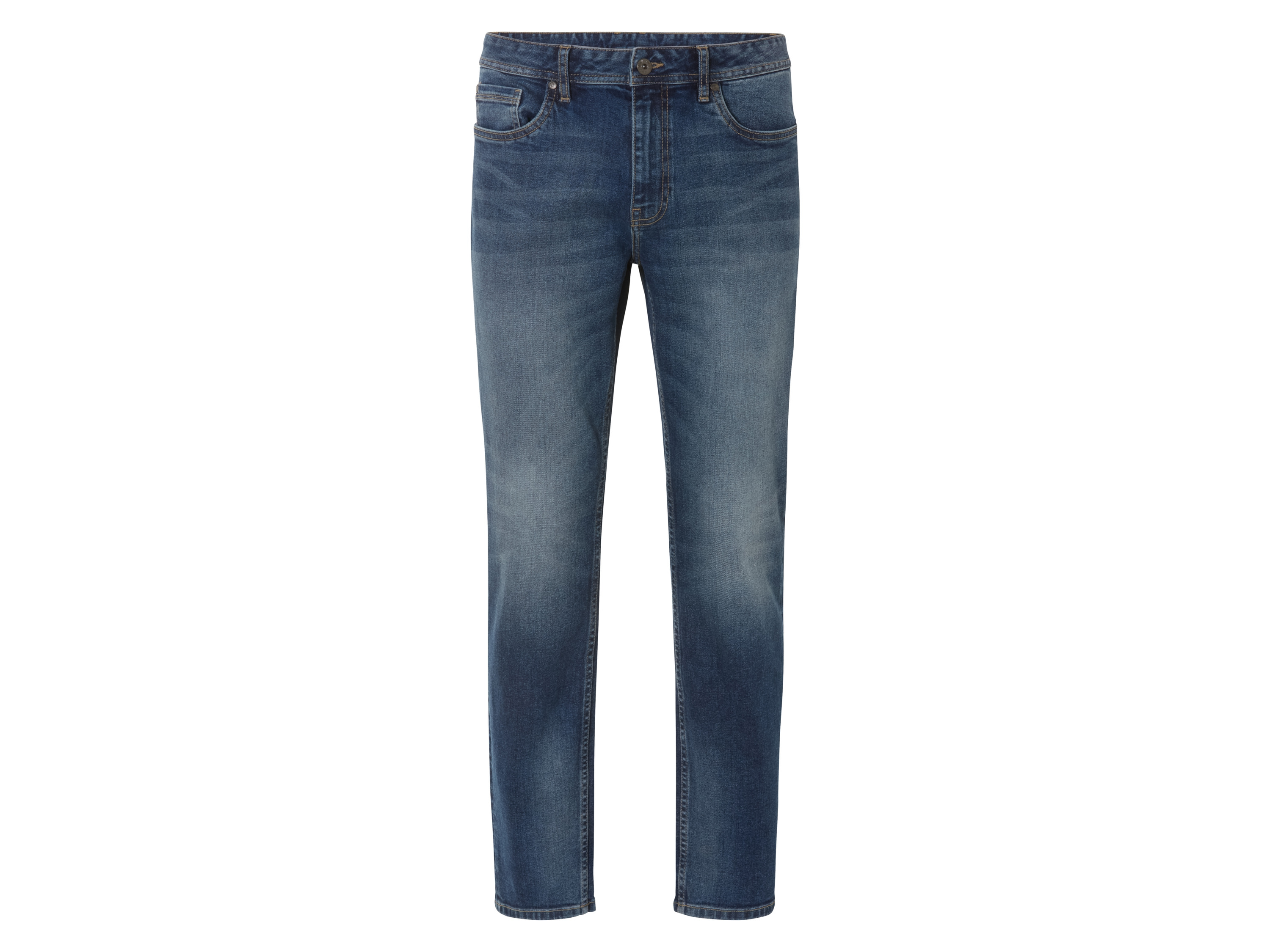 LIVERGY Heren jeans - Slim Fit (52 (36/32), Donkerblauw)