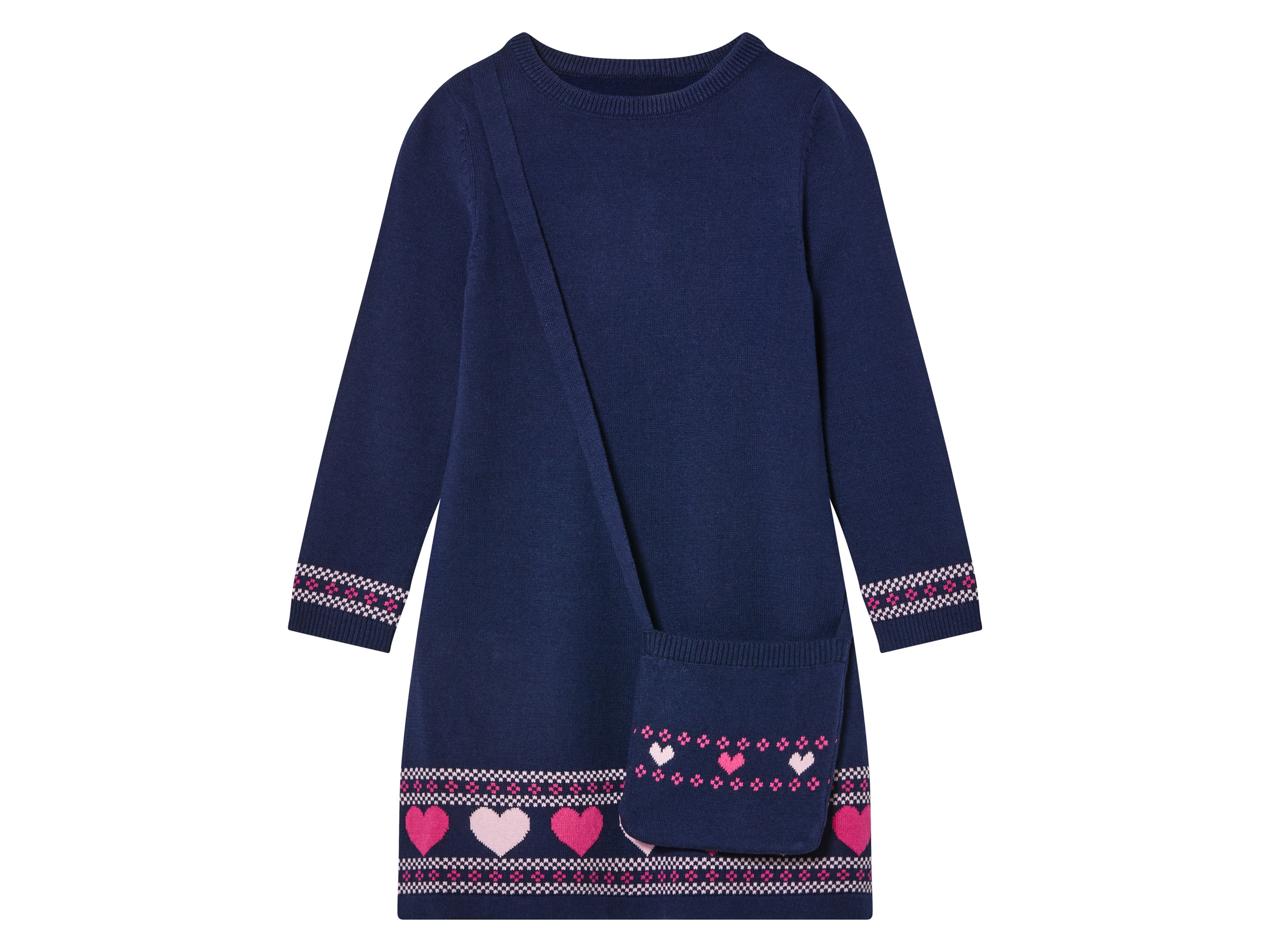 lupilu Gebreide kinder jurk (110/116, Donkerblauw)