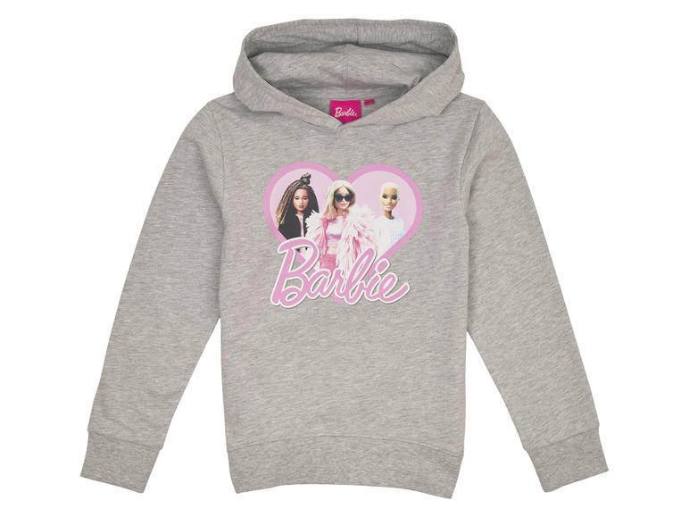 Barbie Meisjes hoodie (134/140, Grijs)