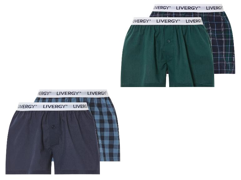 Ga naar volledige schermweergave: LIVERGY® 2 paar heren boxers - afbeelding 1