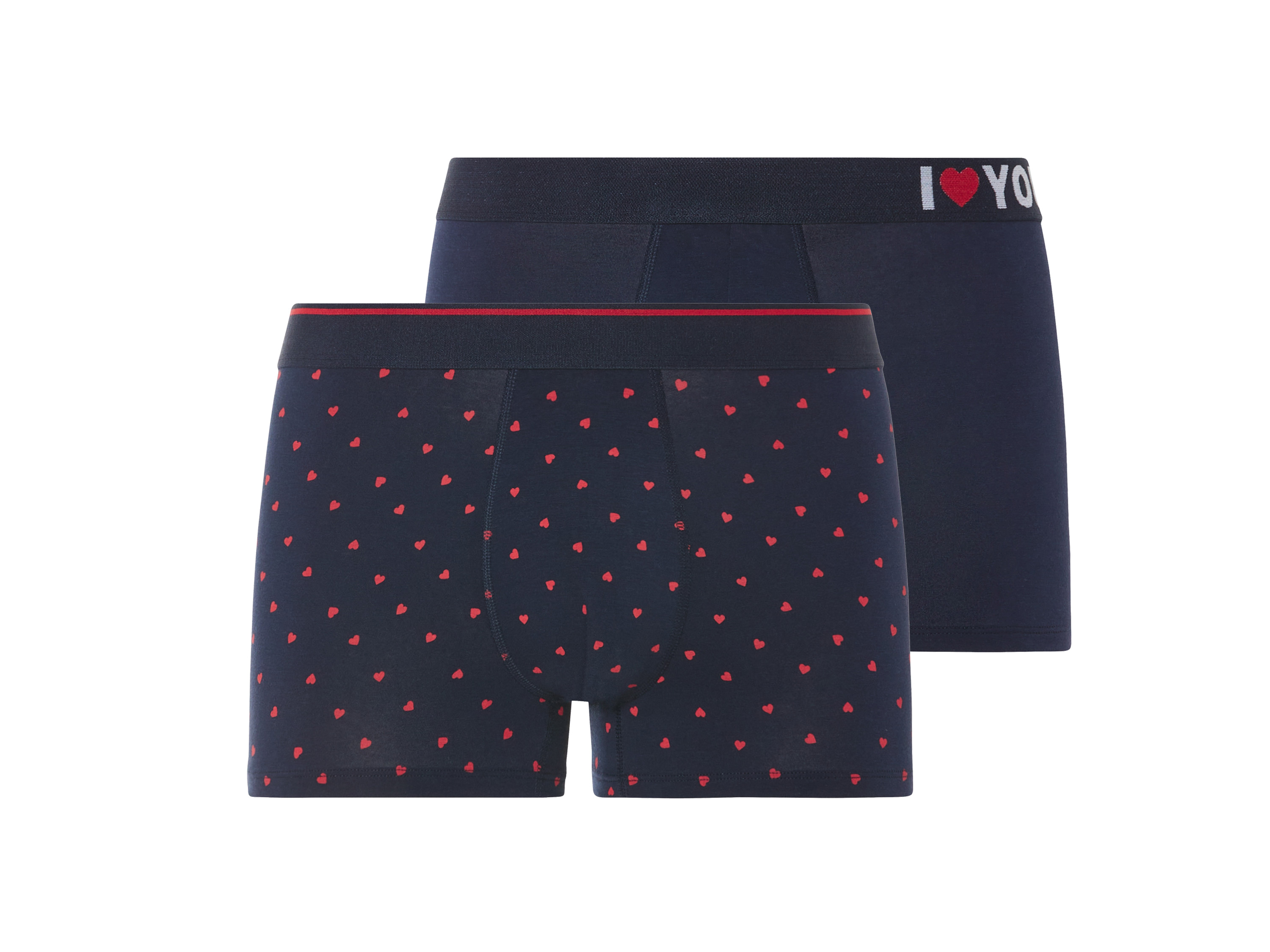 LIVERGY 2 stuks heren boxershort (7/XL, Marineblauw)