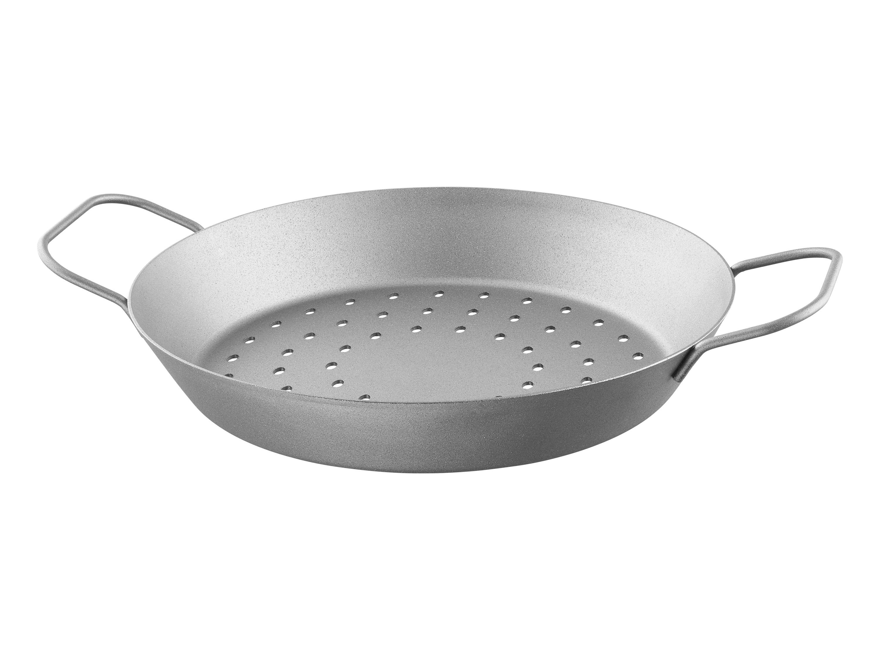 GRILLMEISTER IJzeren grillpan (Ø28 cm met gaten)