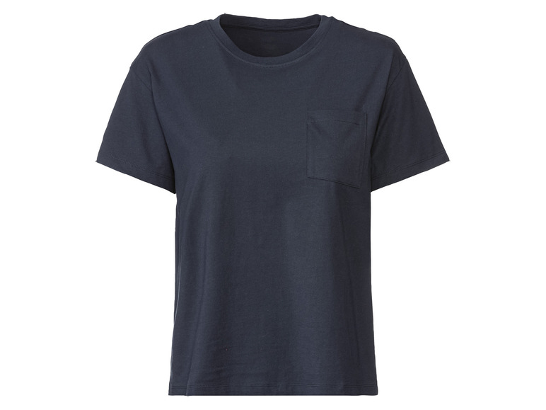 esmara Dames t-shirt (L (44/46), Marineblauw)