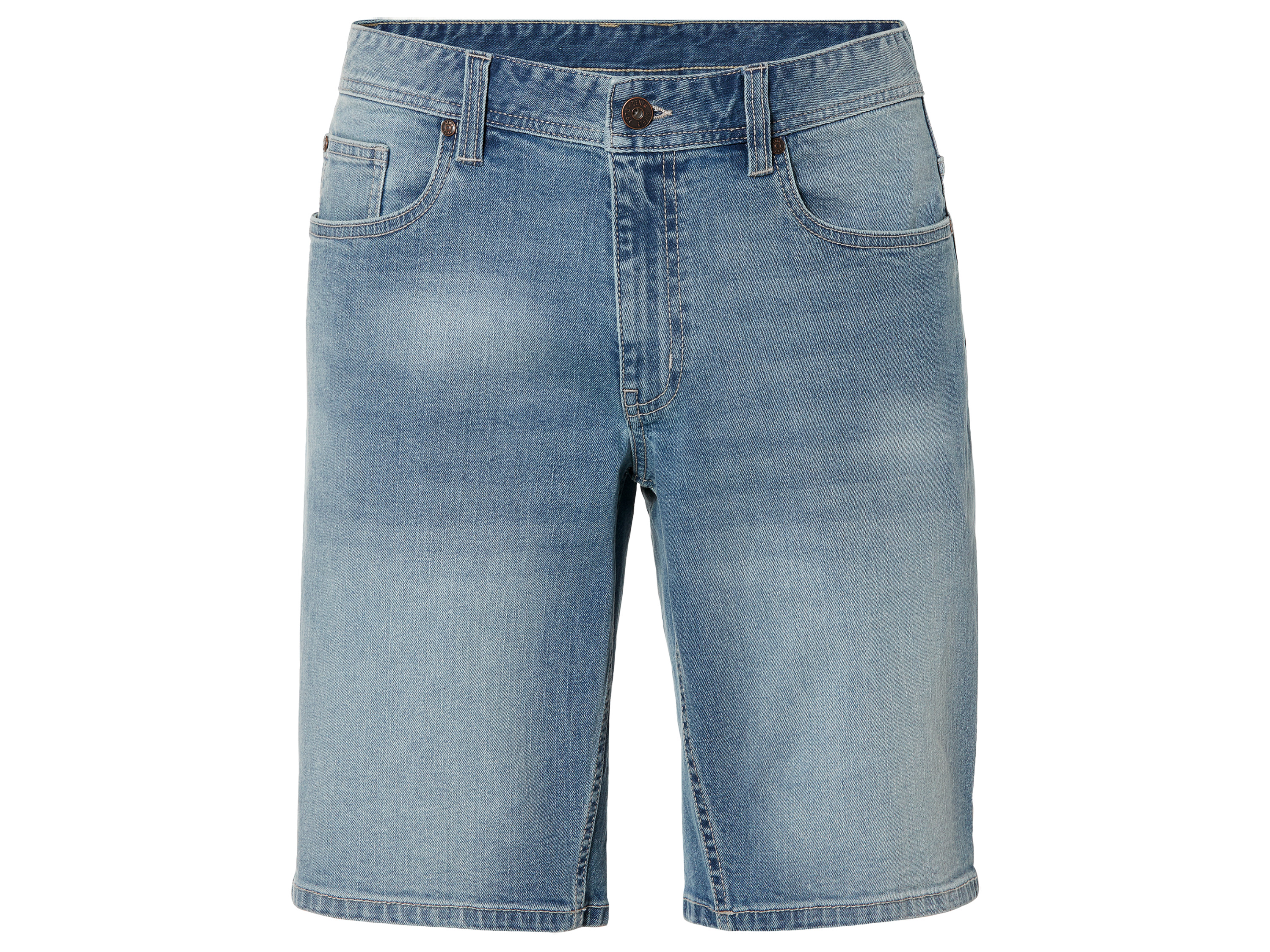 LIVERGY Heren jeansshort (56, Lichtblauw)