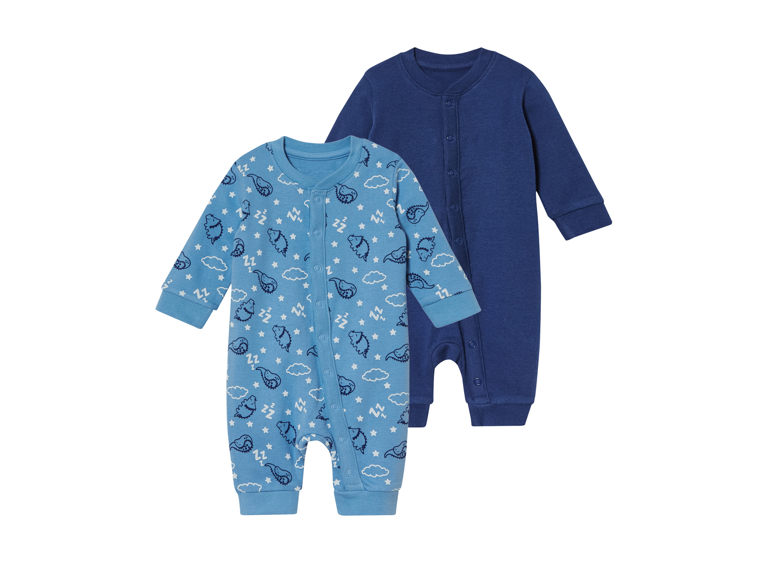 lupilu 2 baby pyjama&apos;s (Blauw/donkerblauw, 86/92)