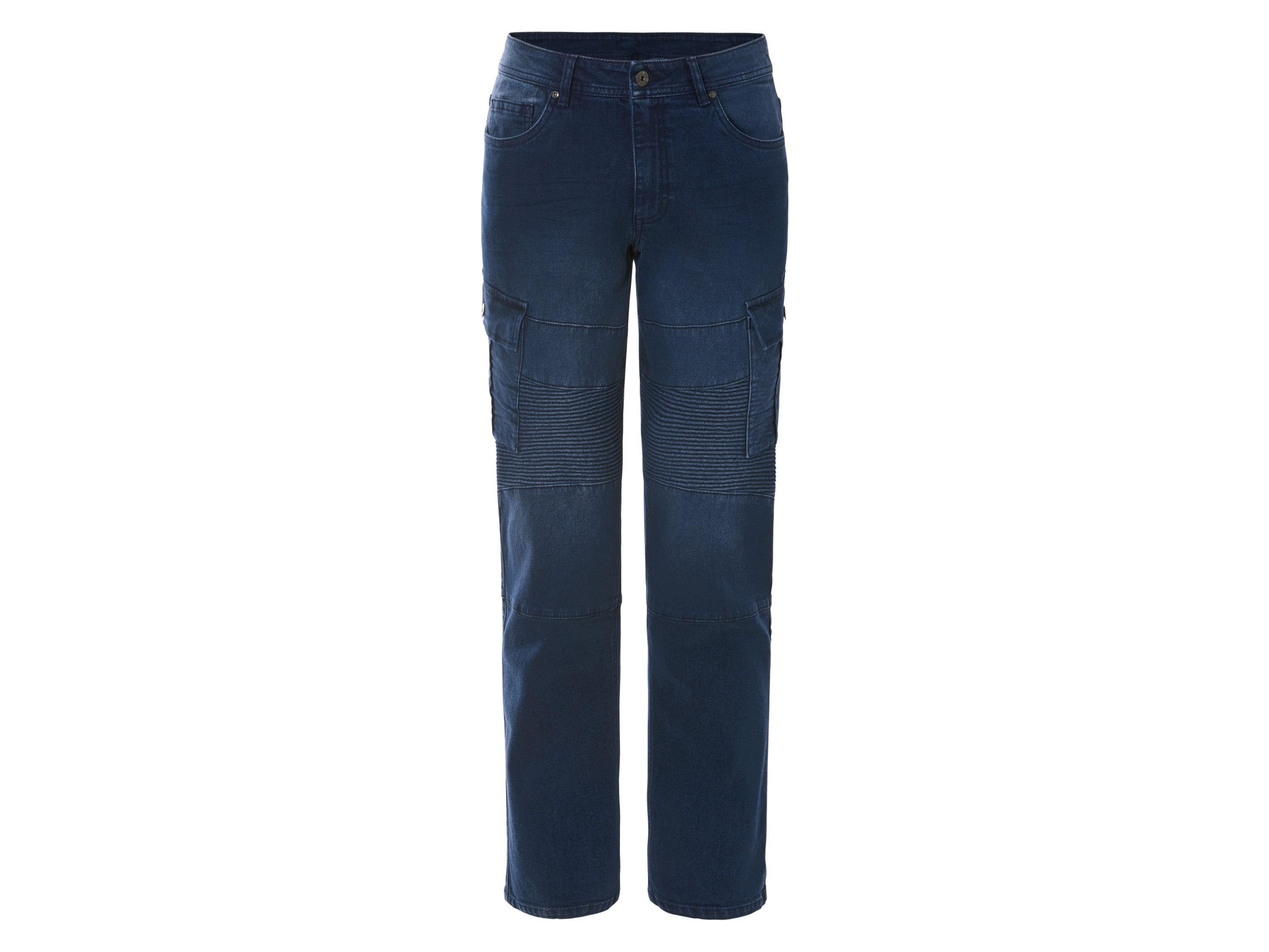 LIVERGY Heren jeans - Straight Fit (Donkerblauw, 52 (36/32))