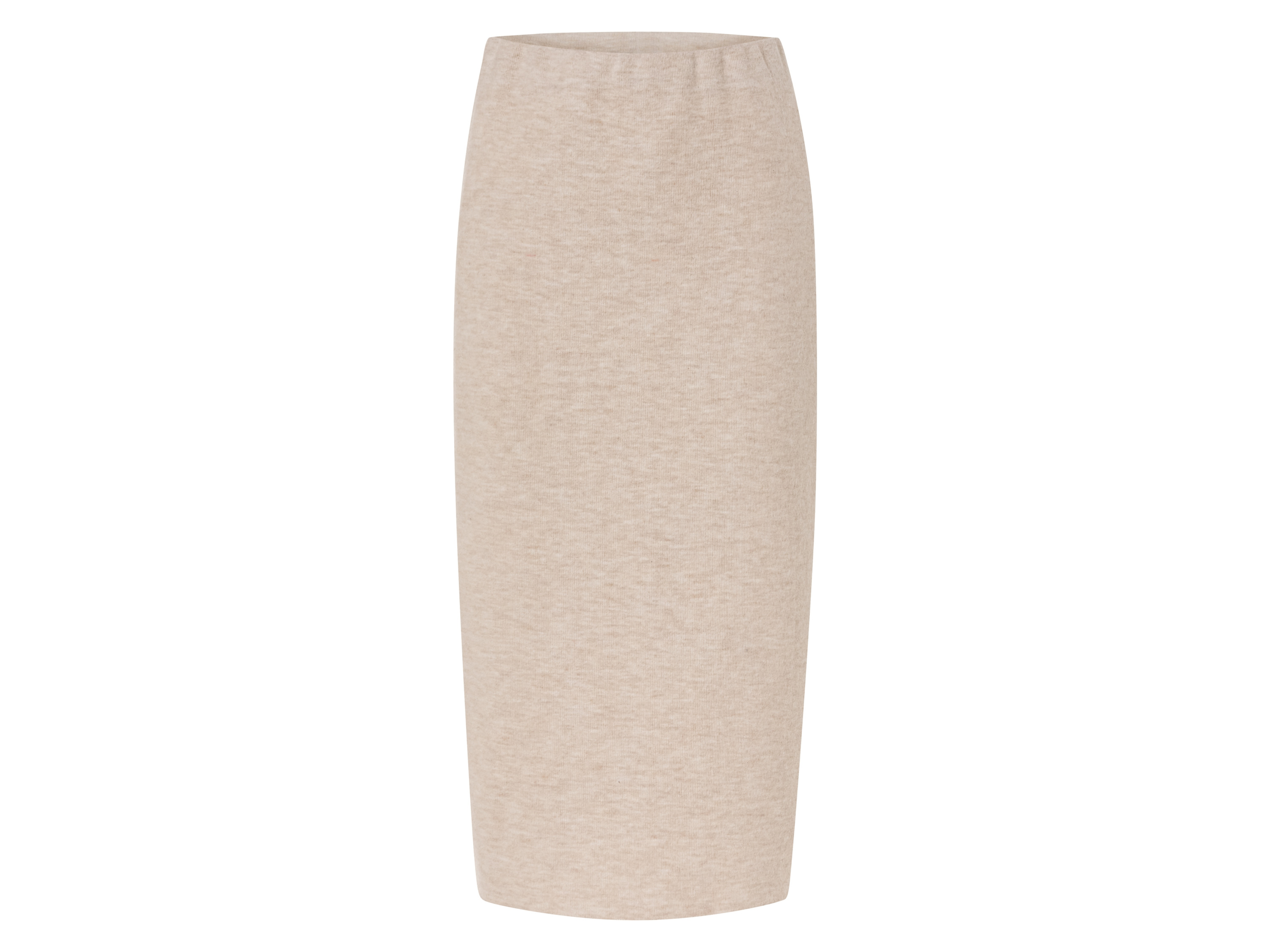 esmara Gebreide dames-midirok (M (40/42), Beige)