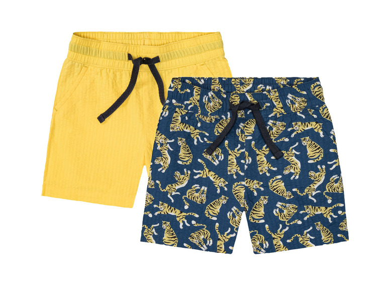 lupilu 2 jongens shorts (86/92, Geel)