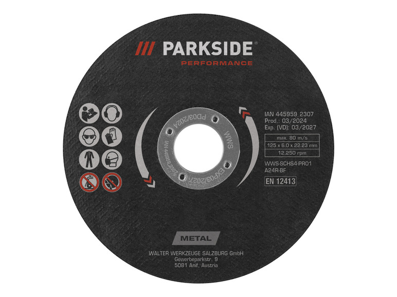 Ga naar volledige schermweergave: PARKSIDE PERFORMANCE® Accessoires voor haakse slijpers 125 mm - afbeelding 7