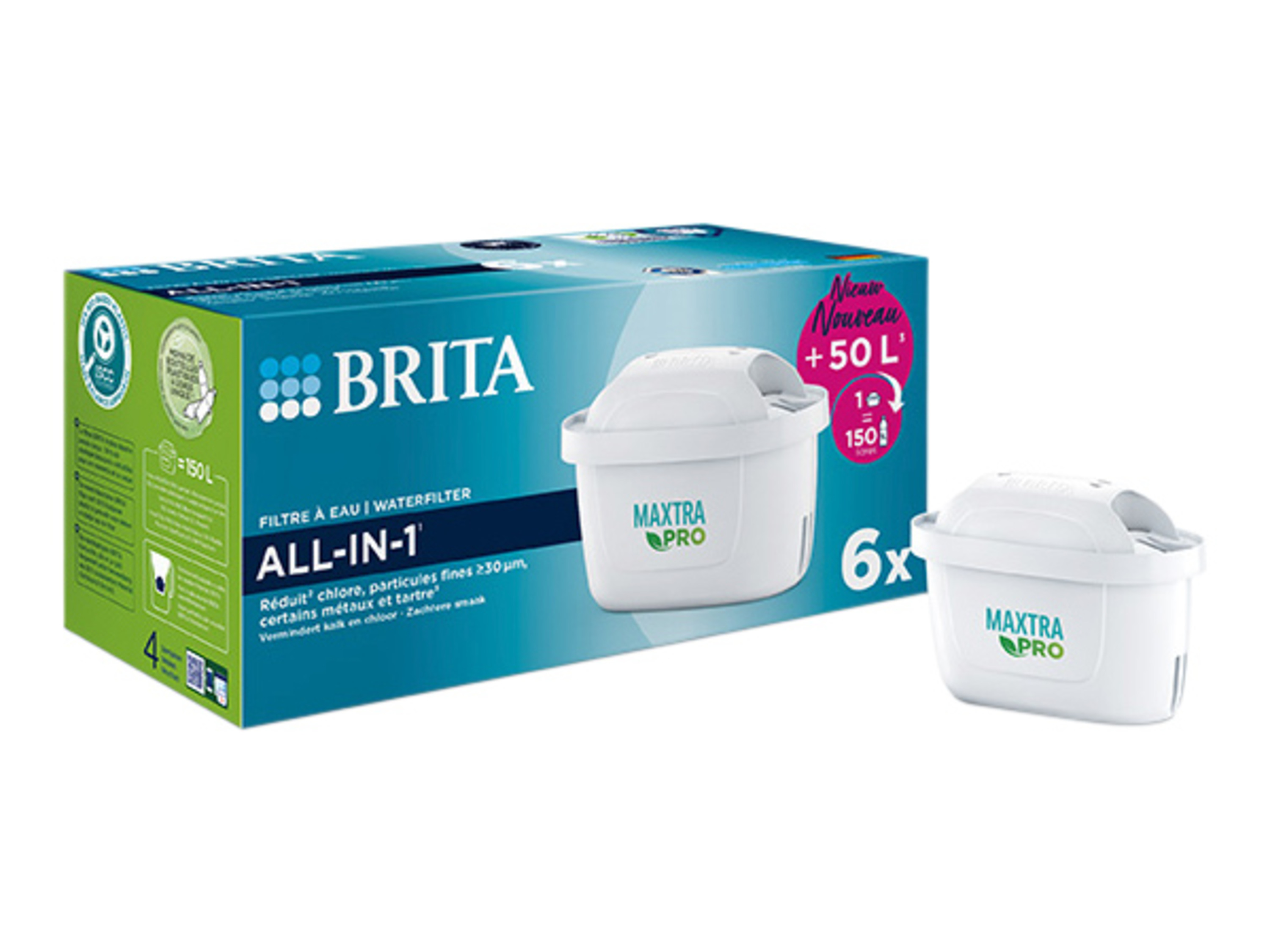 Brita Waterfilterpatroon Maxtra Pro All-in-one 6pack