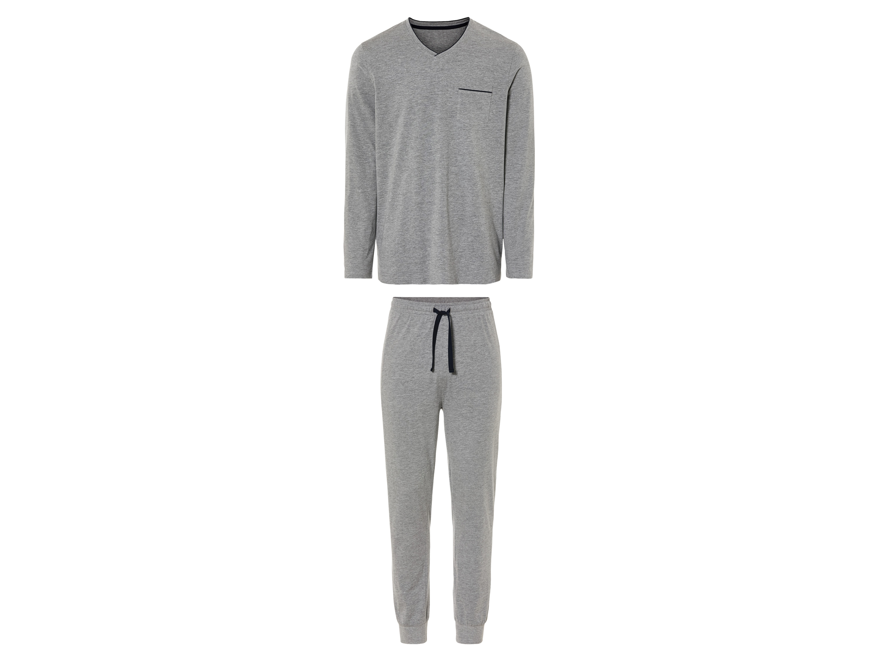 LIVERGY Heren pyjama (L (52/54), Grijs)