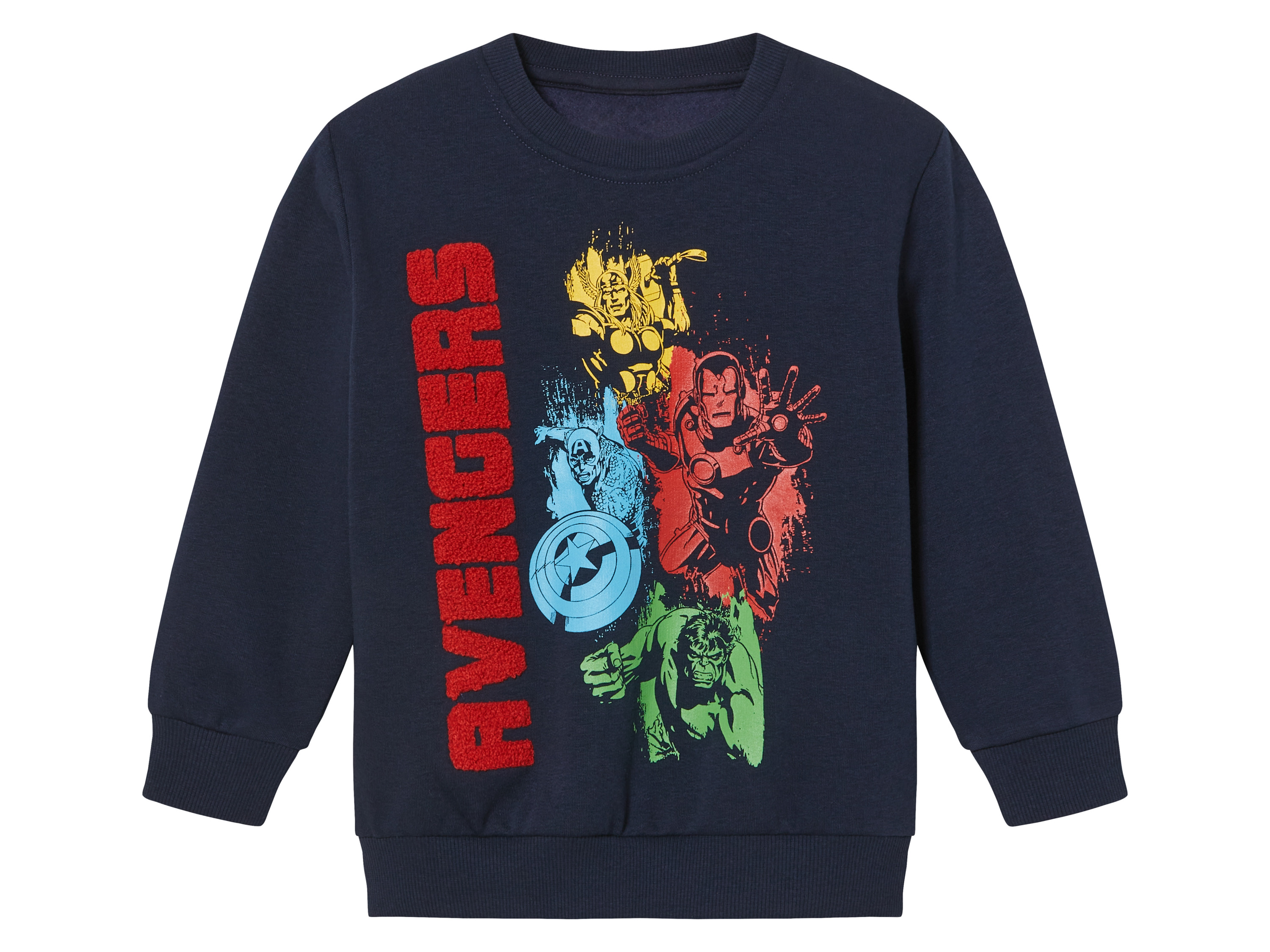 Kinder sweater (Avengers blauw, 110/116)