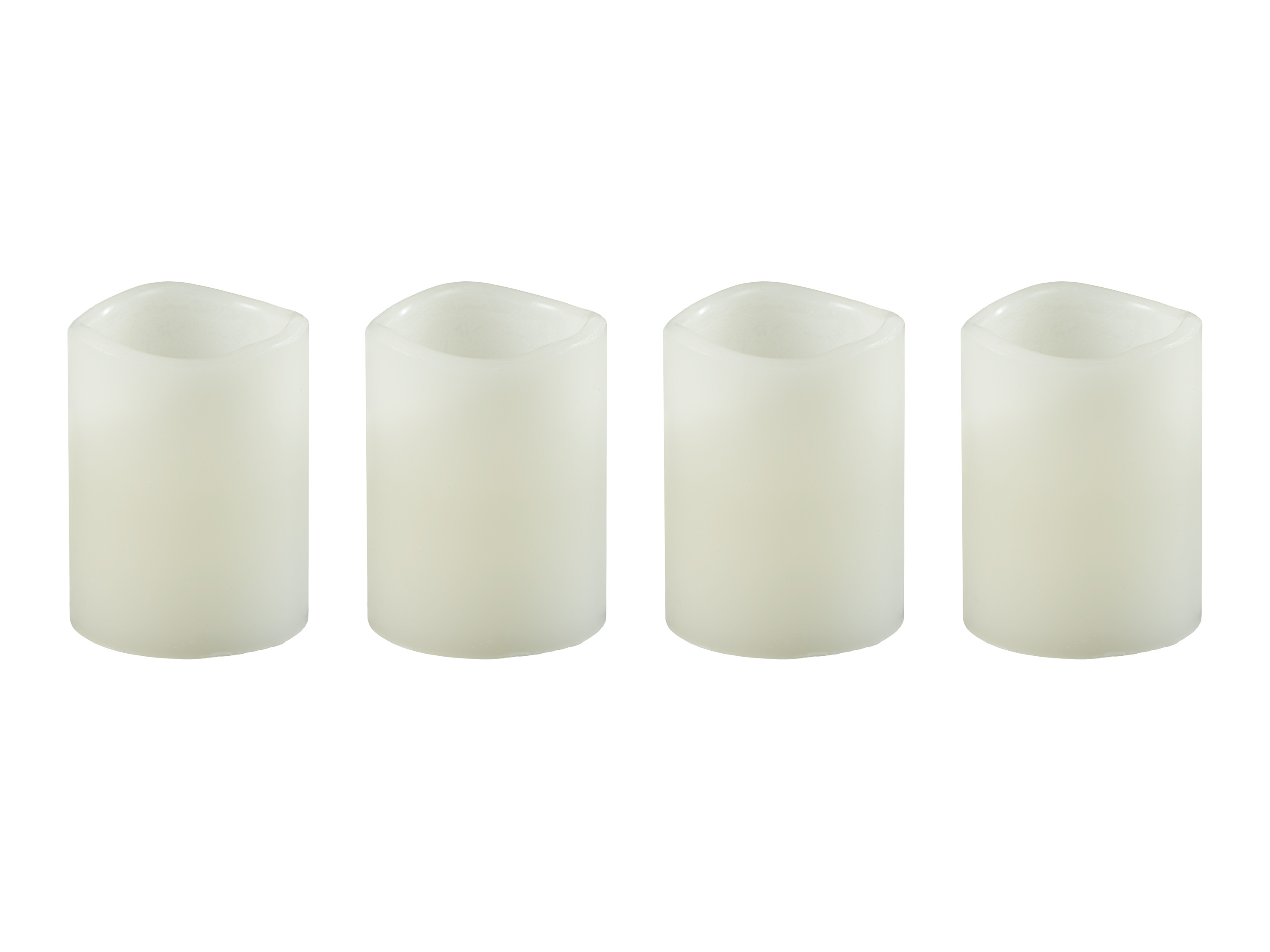 LIVARNO home LED-kaarsen (Wit, 4 stuks)