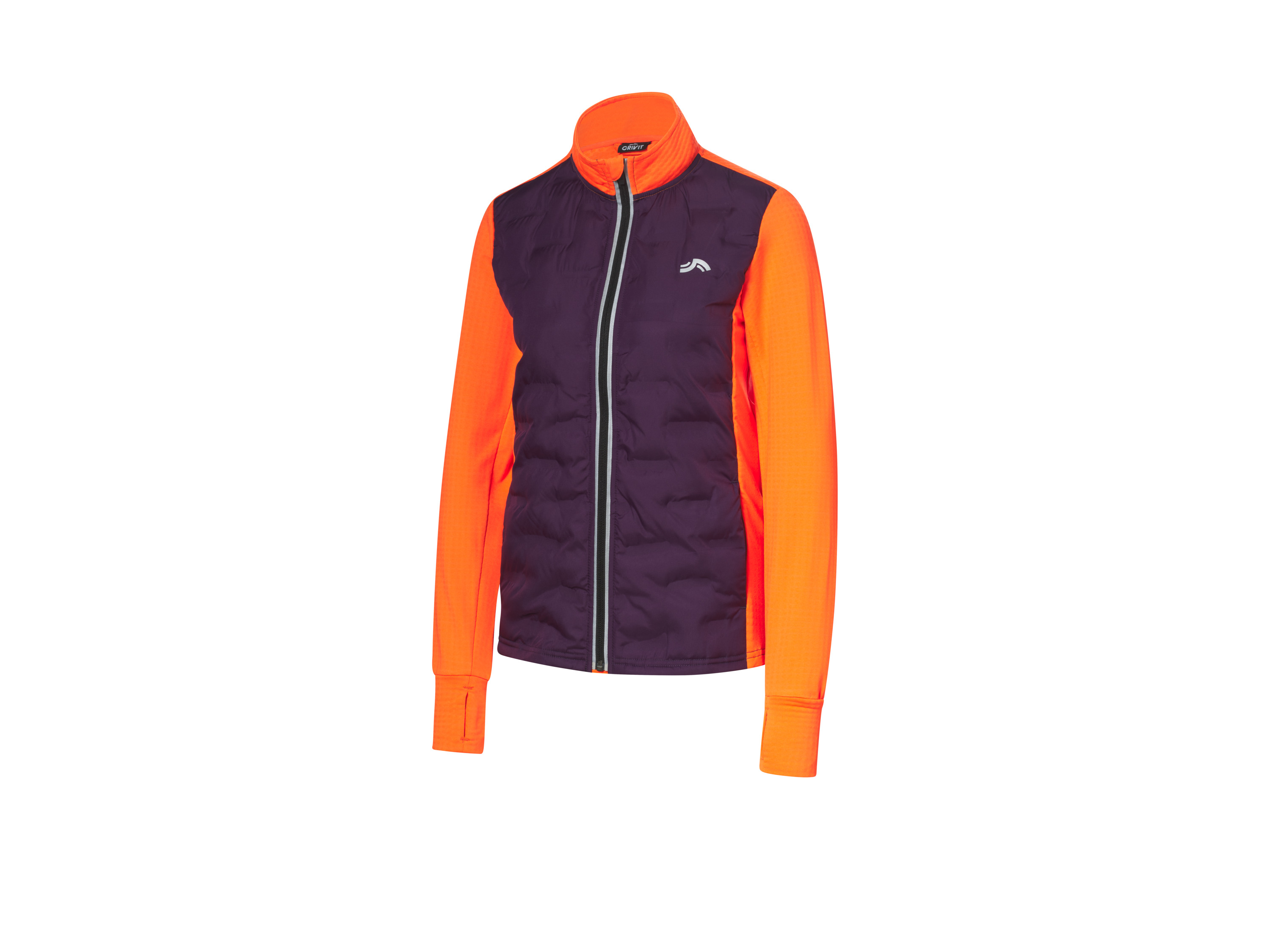 CRIVIT Dames thermo hardloopjas (L (44-46), oranje/paars)