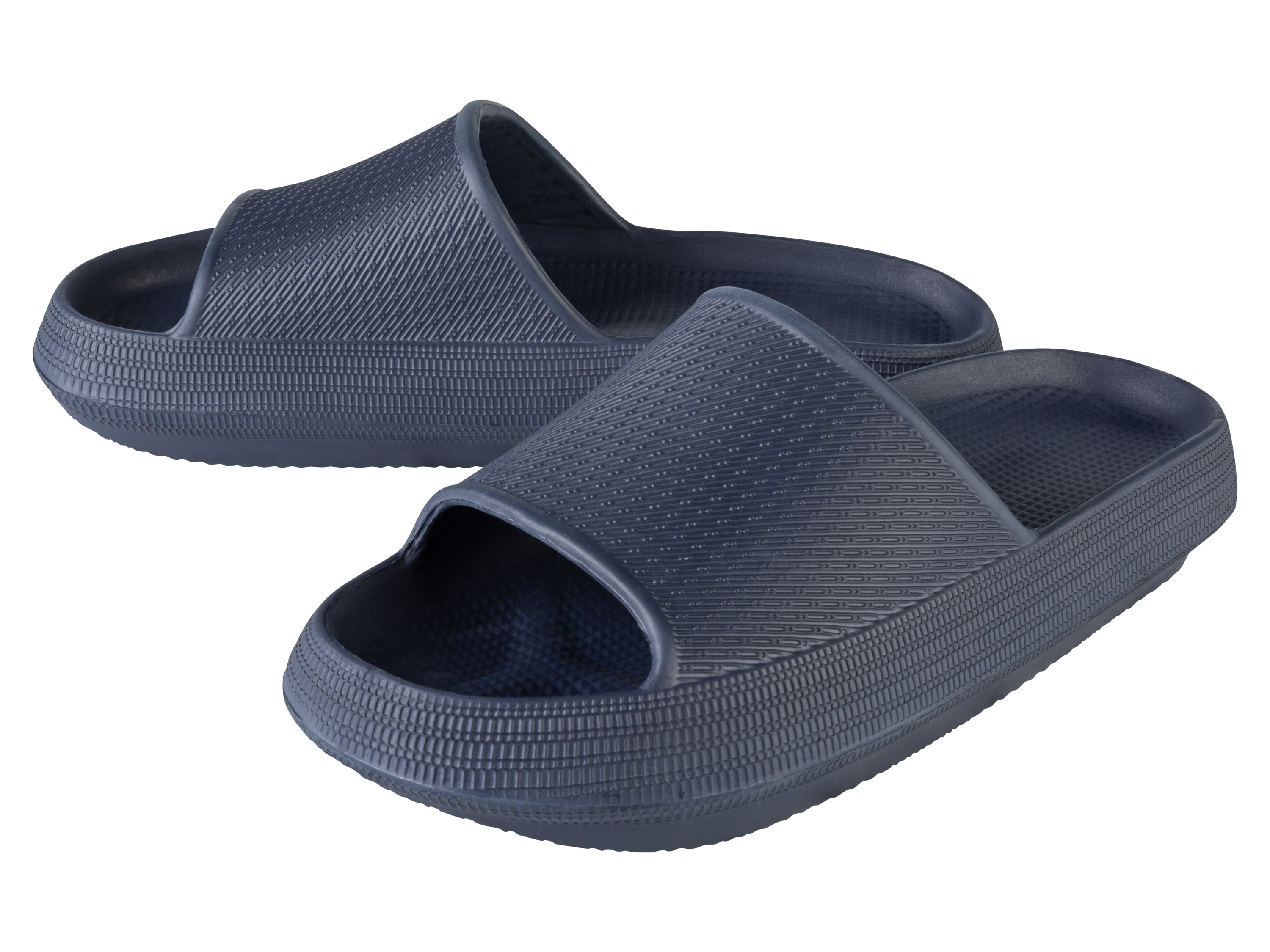 LIVERGY Heren badslippers (43, Marineblauw)