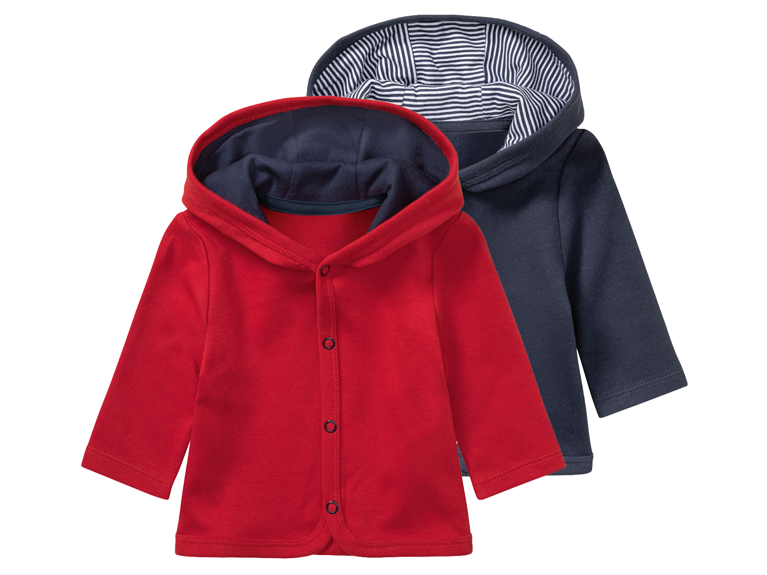 lupilu Baby jas (62-68, Donkerblauw/rood)