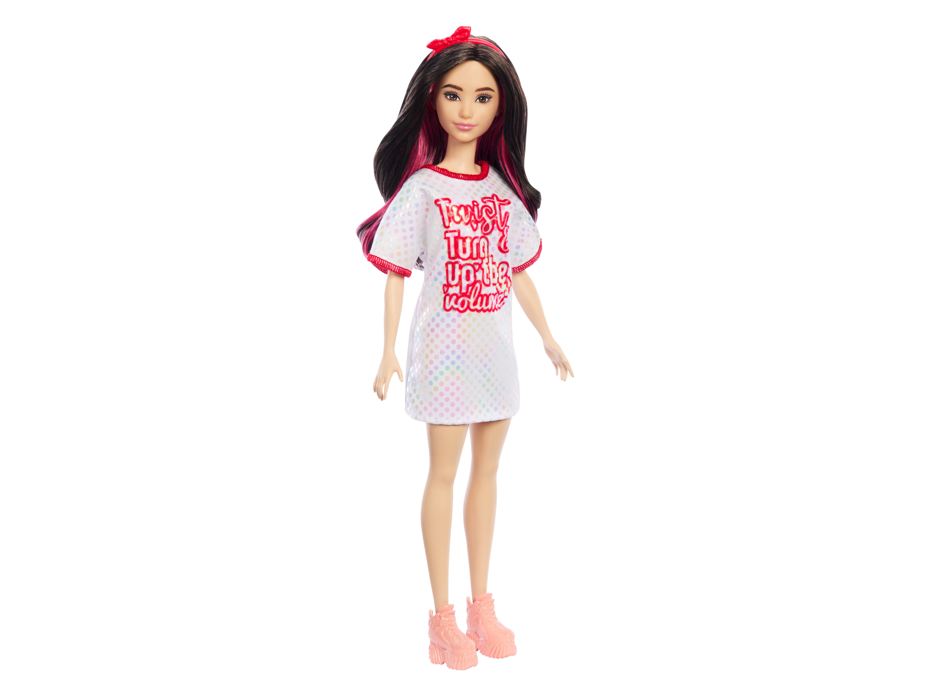 Barbie Poppen (HRH12_ Fashionista - Rode jurk)