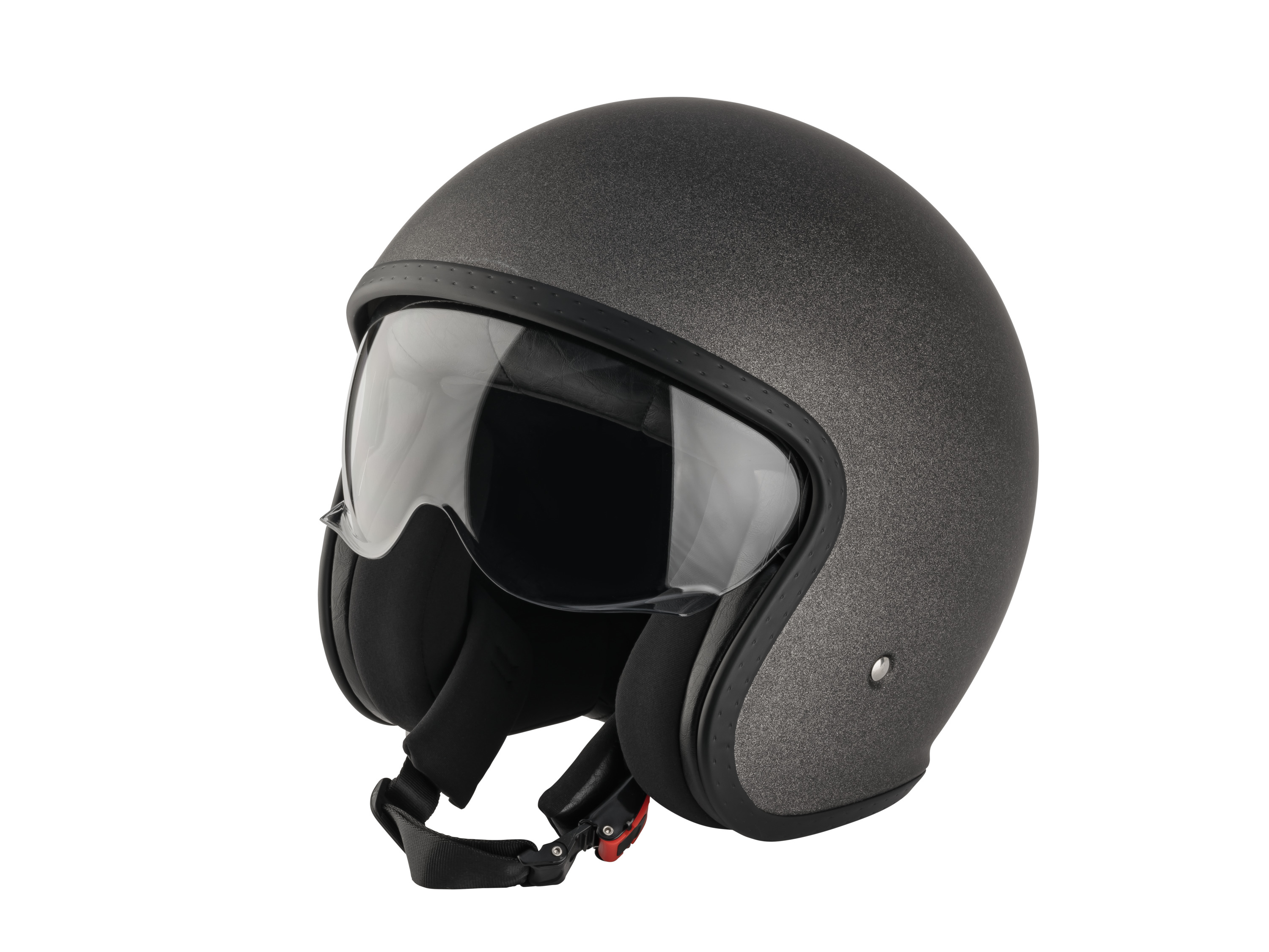 ULTIMATE SPEED Scooterhelm met vizier XL (Grijs/mat)