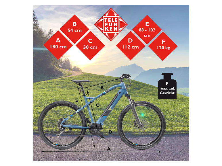 Ga naar volledige schermweergave: TELEFUNKEN E-mountainbike Klimmer M925 27,5 / 29" - afbeelding 6