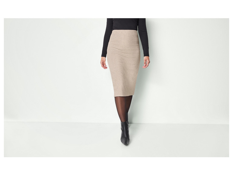 Ga naar volledige schermweergave: esmara® Gebreide dames-midirok - afbeelding 3