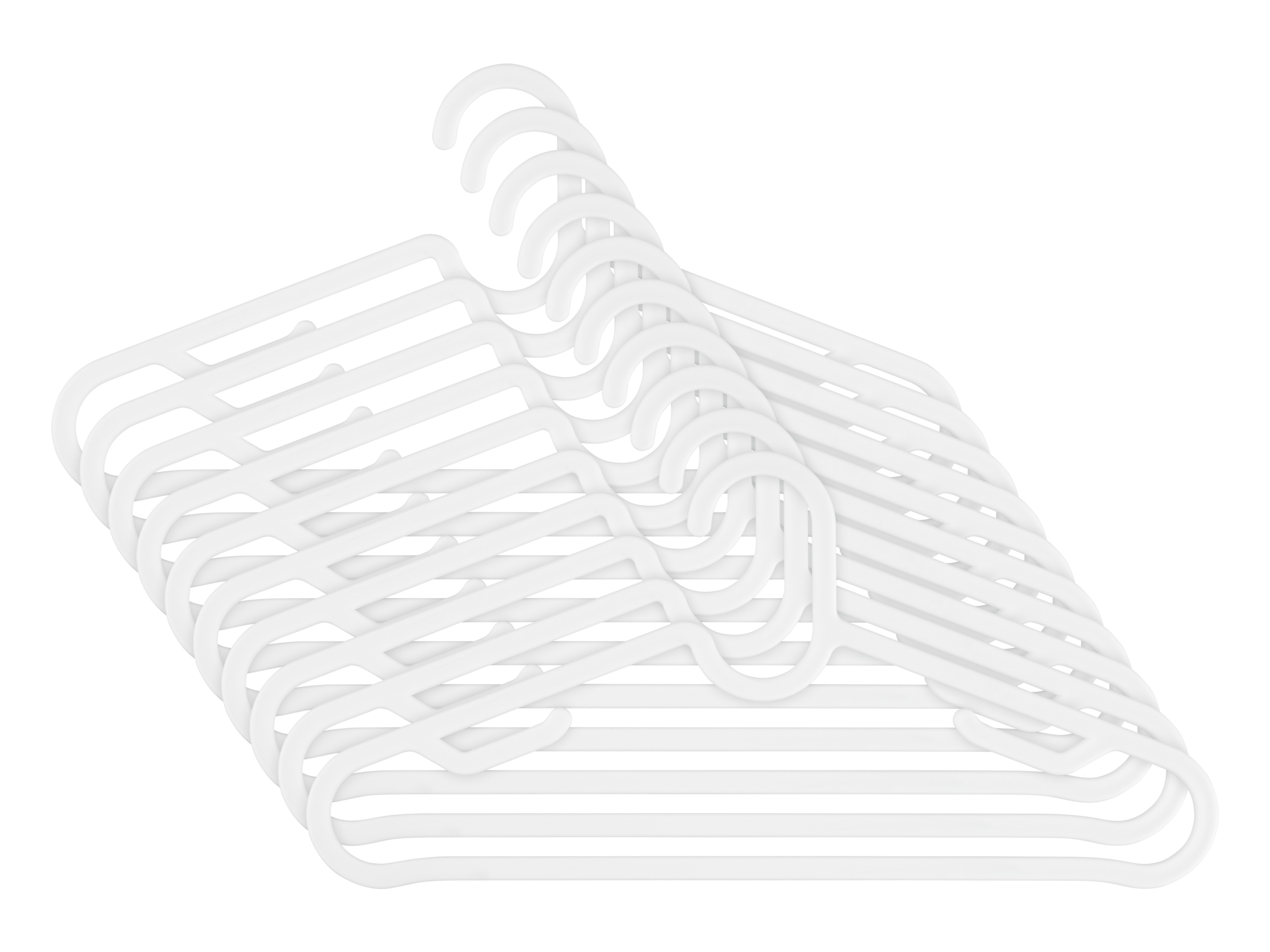 LIVARNO home 10 kleerhangers (Wit)