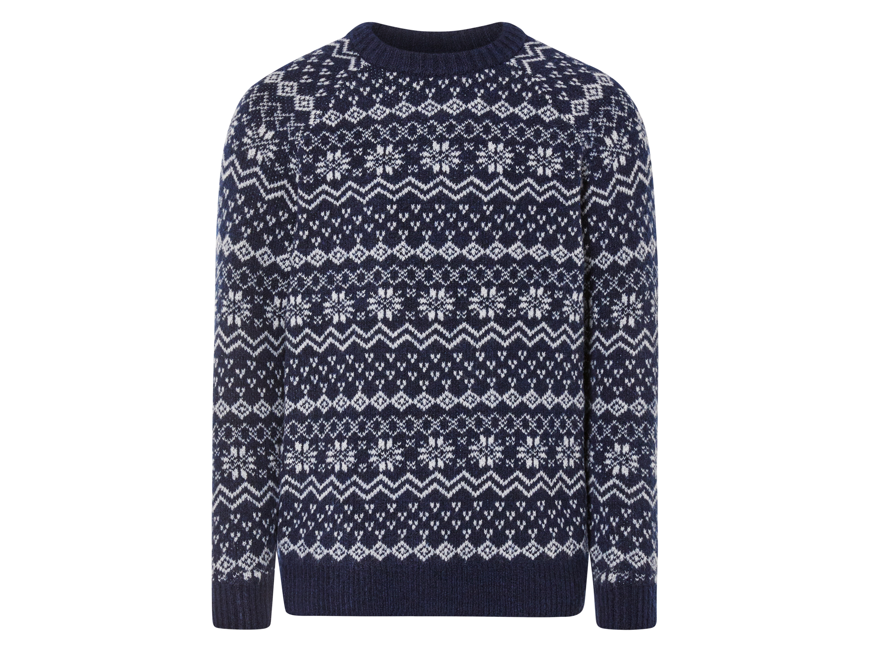 LIVERGY Heren Kersttrui (M (48/50), Blauw)