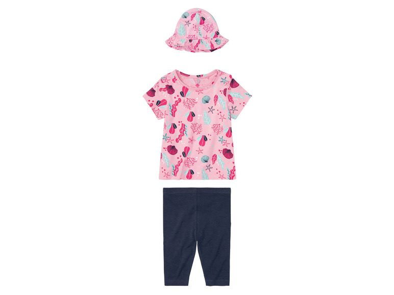 esmara Kinder kledingset (98/104, Lichtroze/donkerblauw)