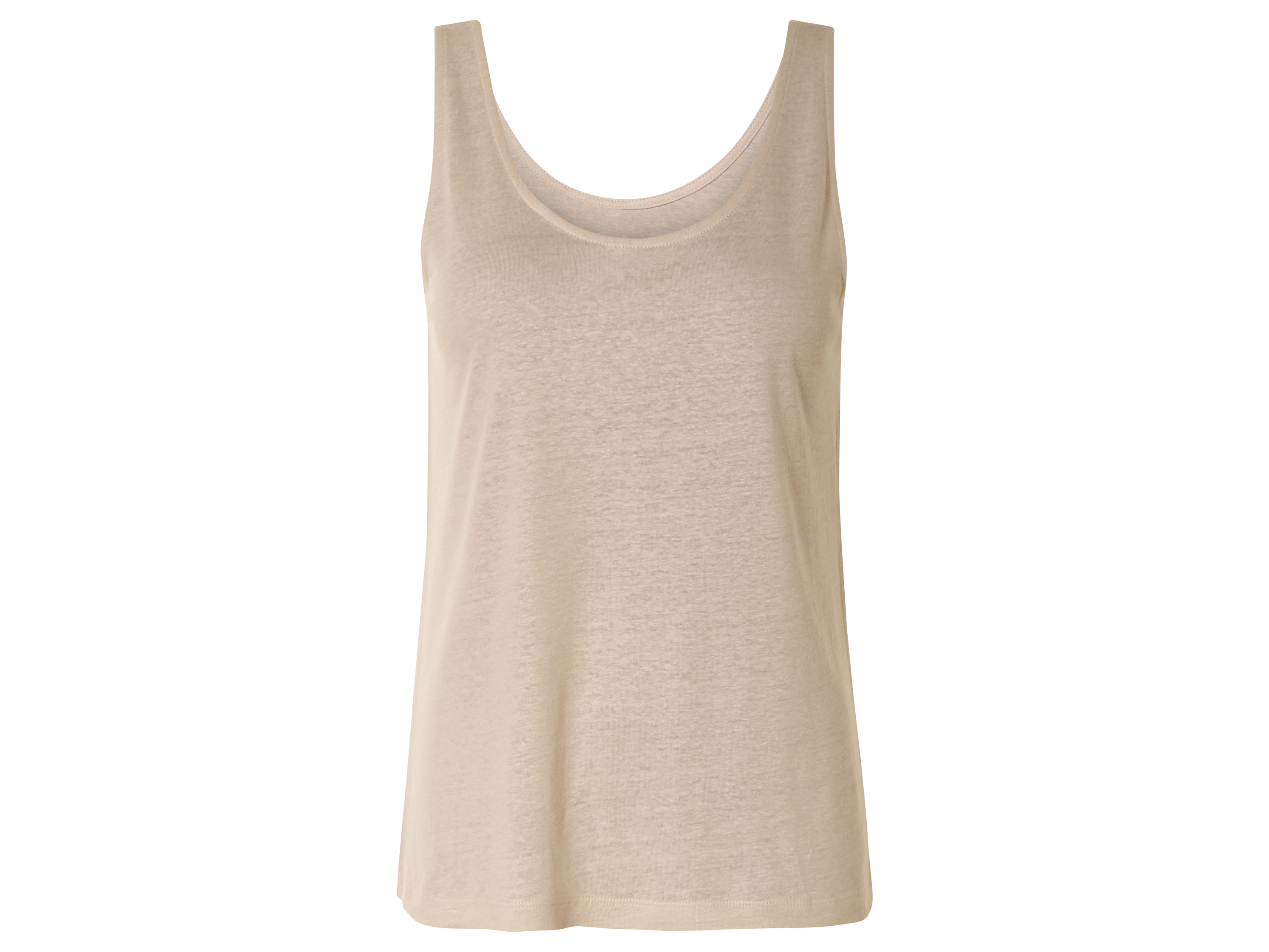 esmara Dames linnen-top (S (36/38), Beige)