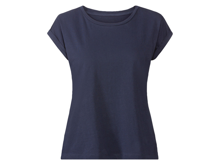 esmara Dames linnen shirt (M (40/42), Donkerblauw)