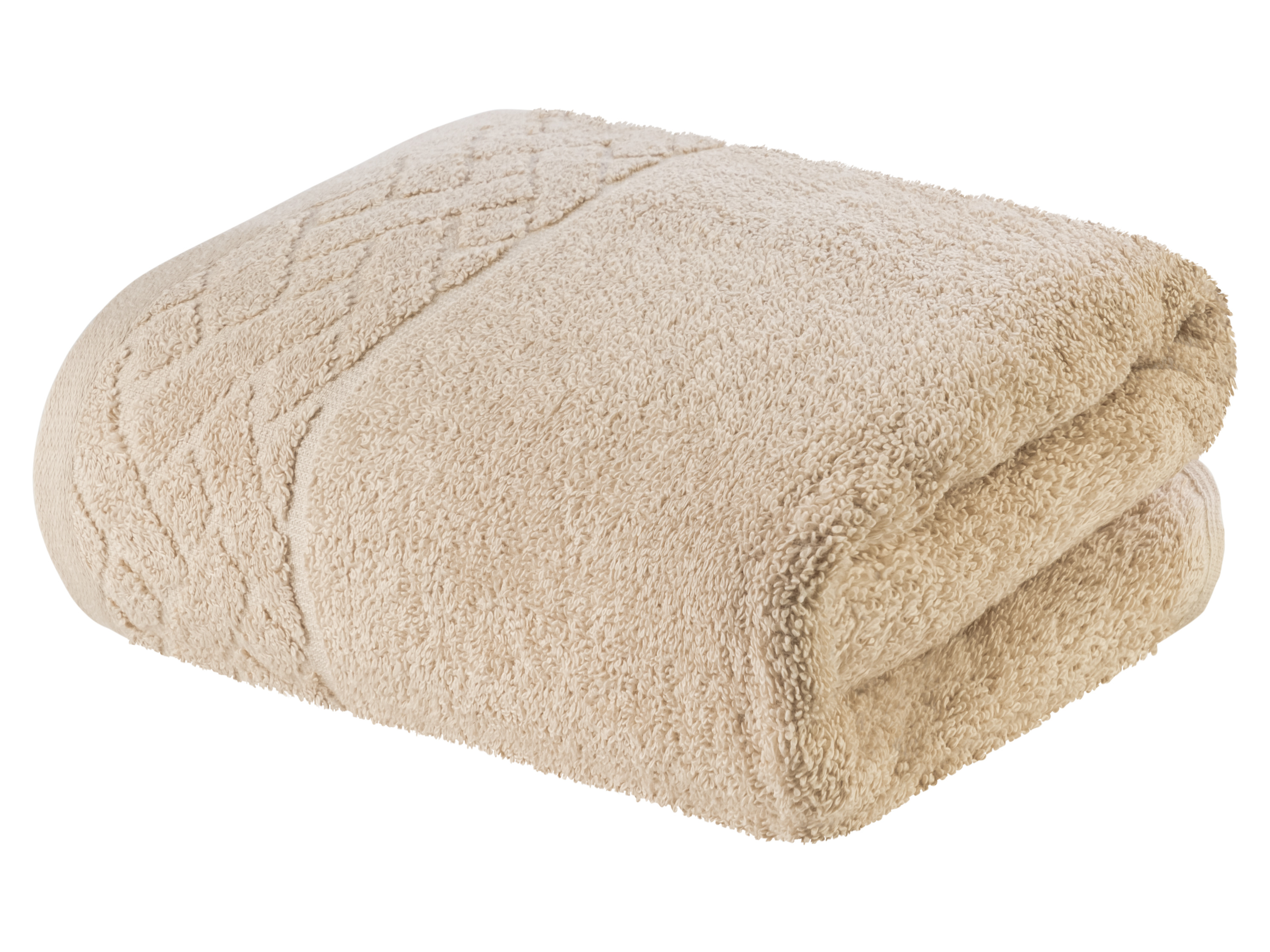 LIVARNO home Badstof handdoek (Beige)