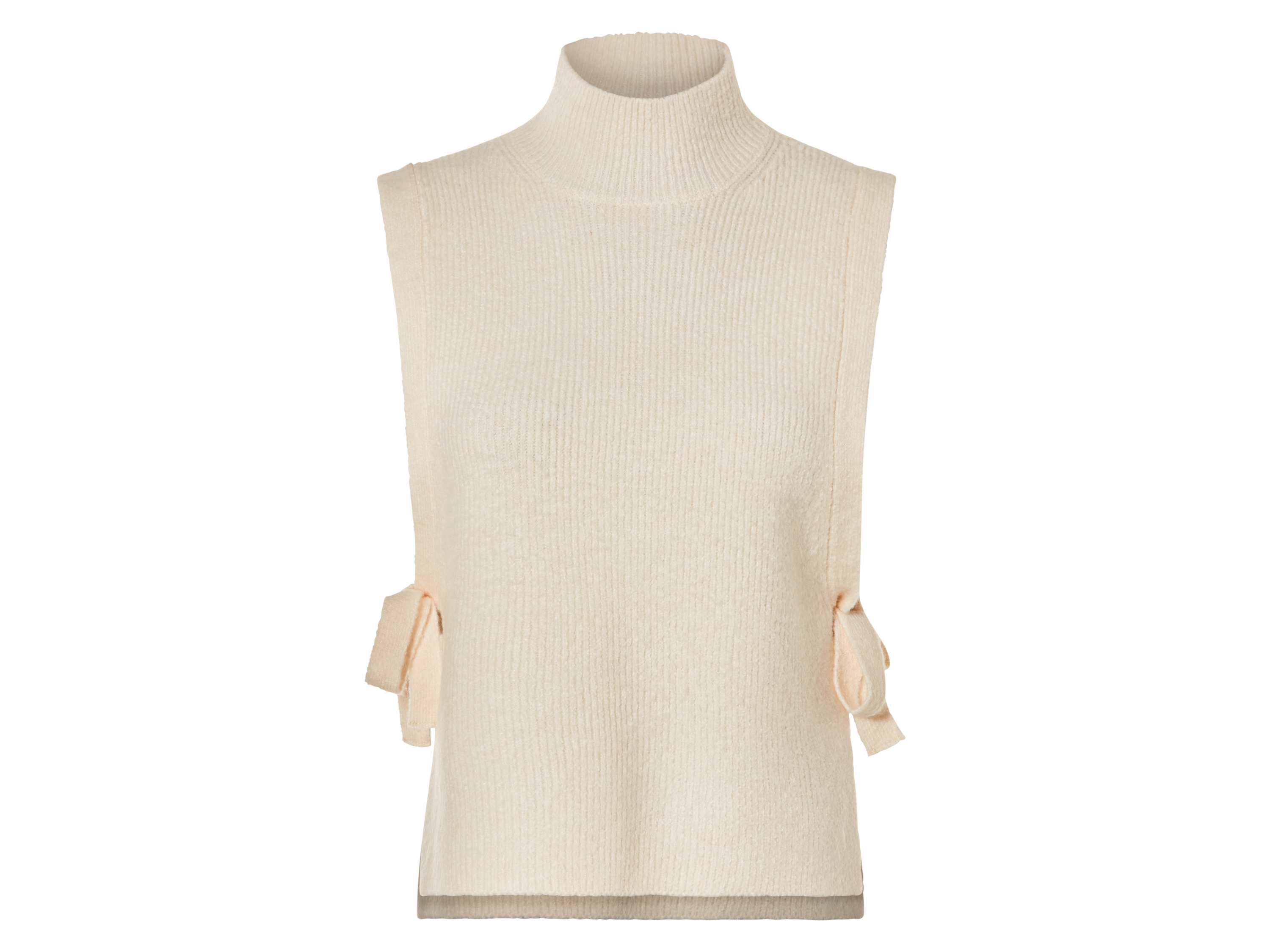 esmara Dames gebreid vest van zachte ribkwaliteit (L (44-46), Beige)