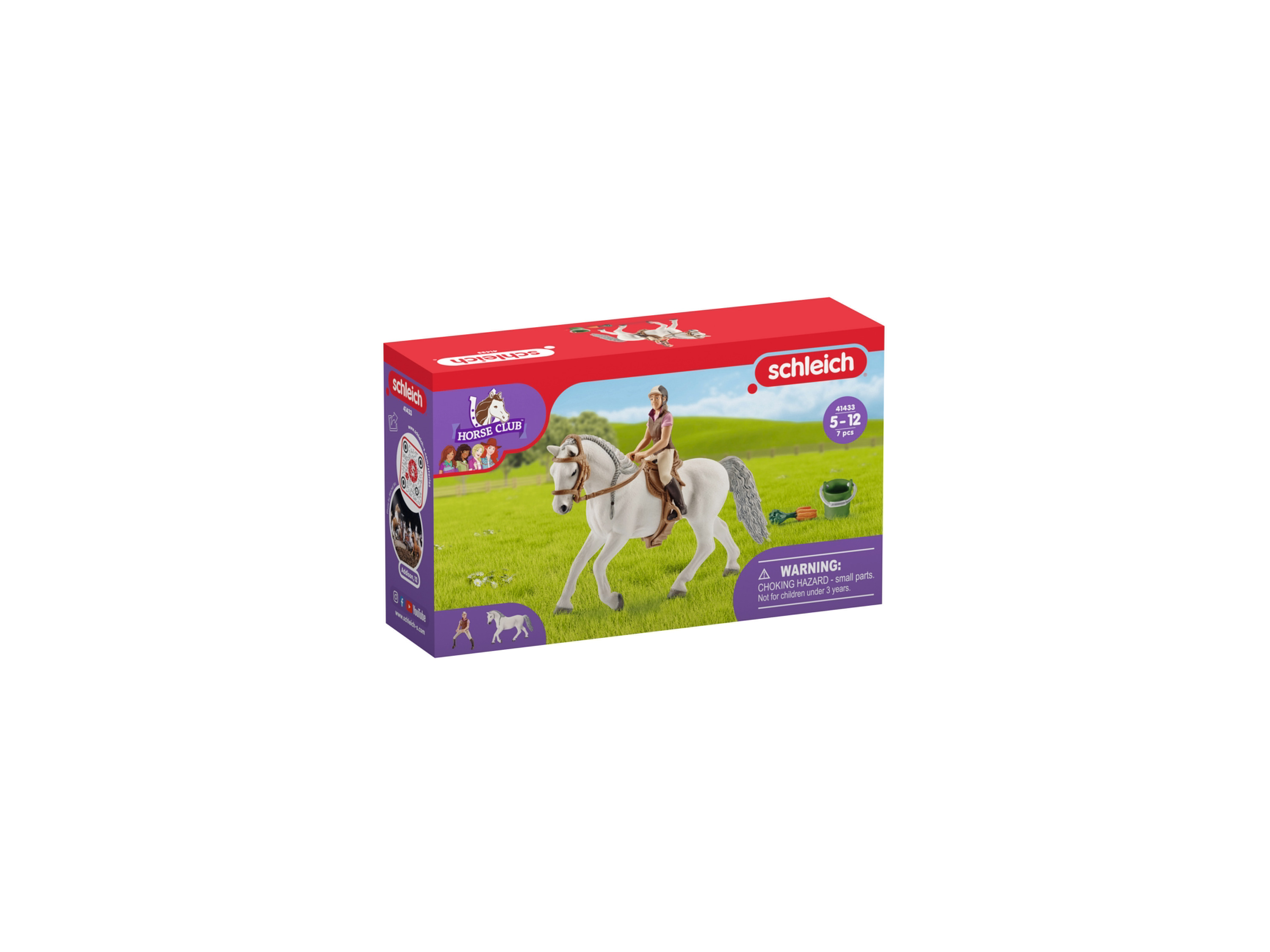 schleich HORSE CLUB Amazone met lipizzanermerrie