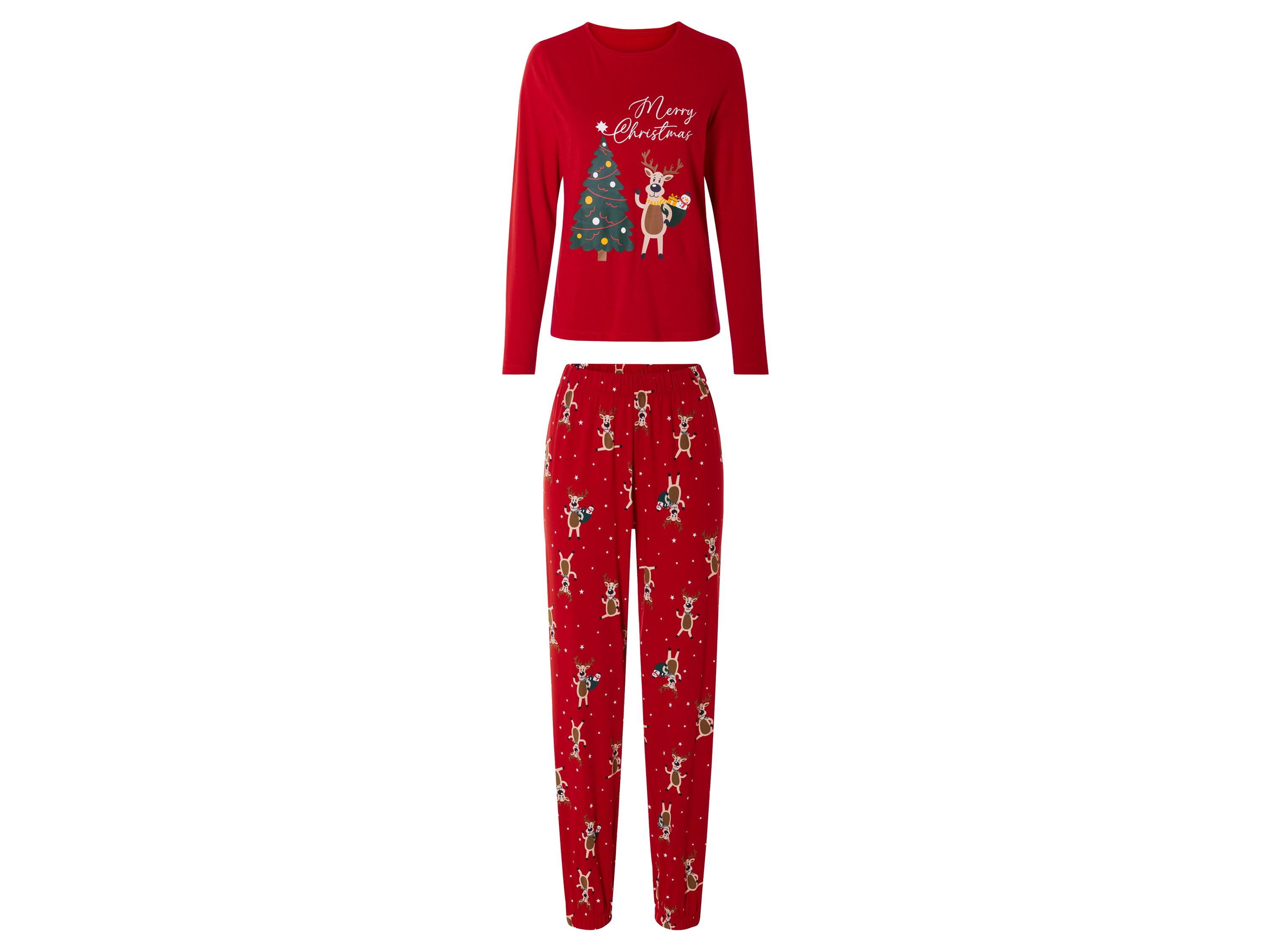 esmara Dames pyjama (L (44-46), Rood)