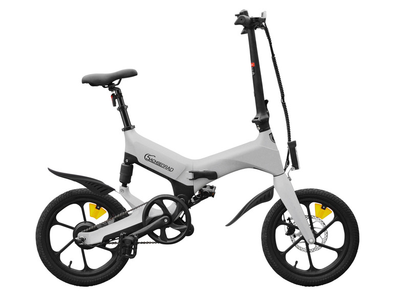 Ga naar volledige schermweergave: SachsenRad E-Folding Race Bike F12 ZILVER - afbeelding 9