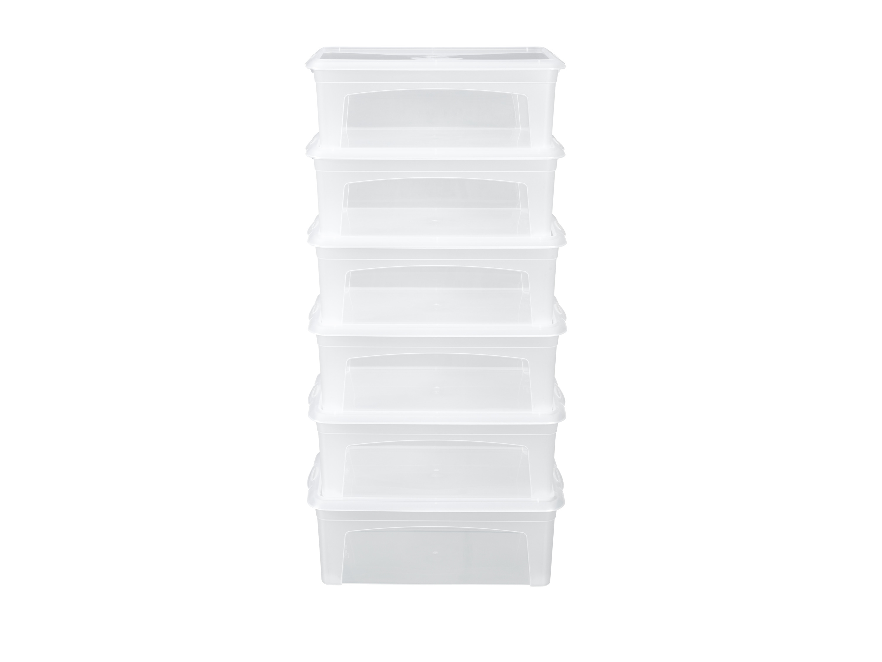 LIVARNO home Transparante box (Set van 6 kleine bakjes)