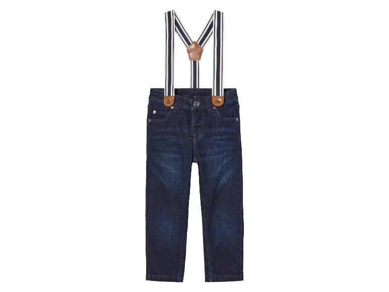 Ga naar volledige schermweergave: lupilu® Jongens Jeans Slim Fit met Bretels - afbeelding 4